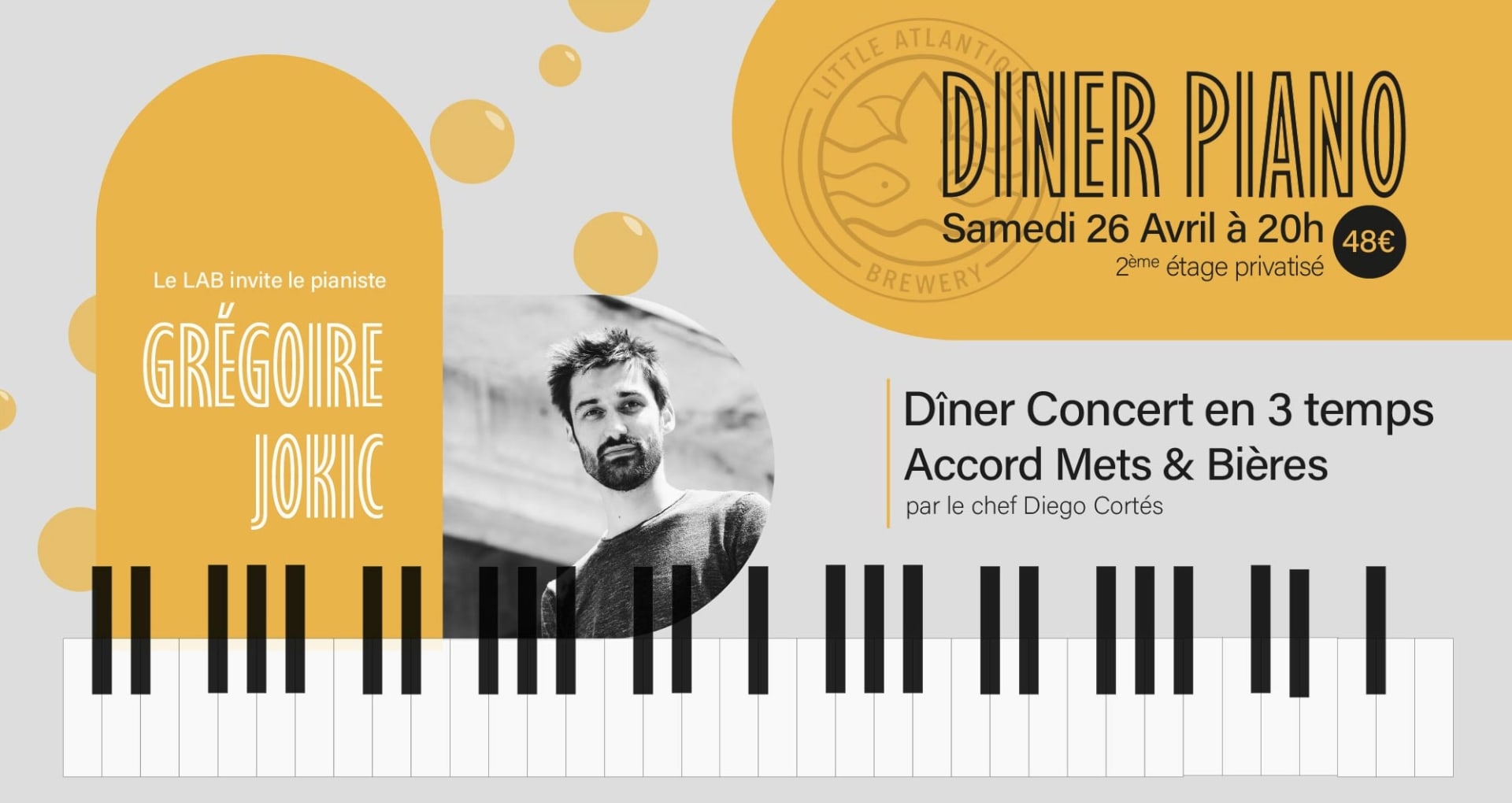 Dîner Piano - Accord Mets & Bières