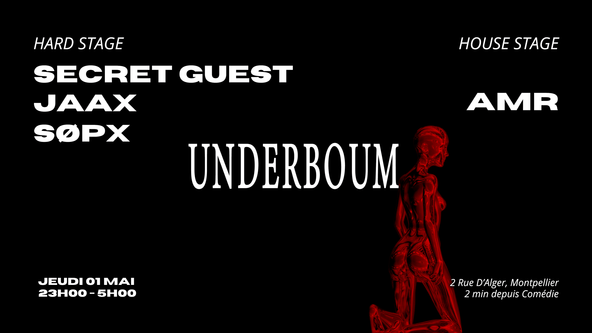 Underboum : 2 Scènes 2 Ambiances