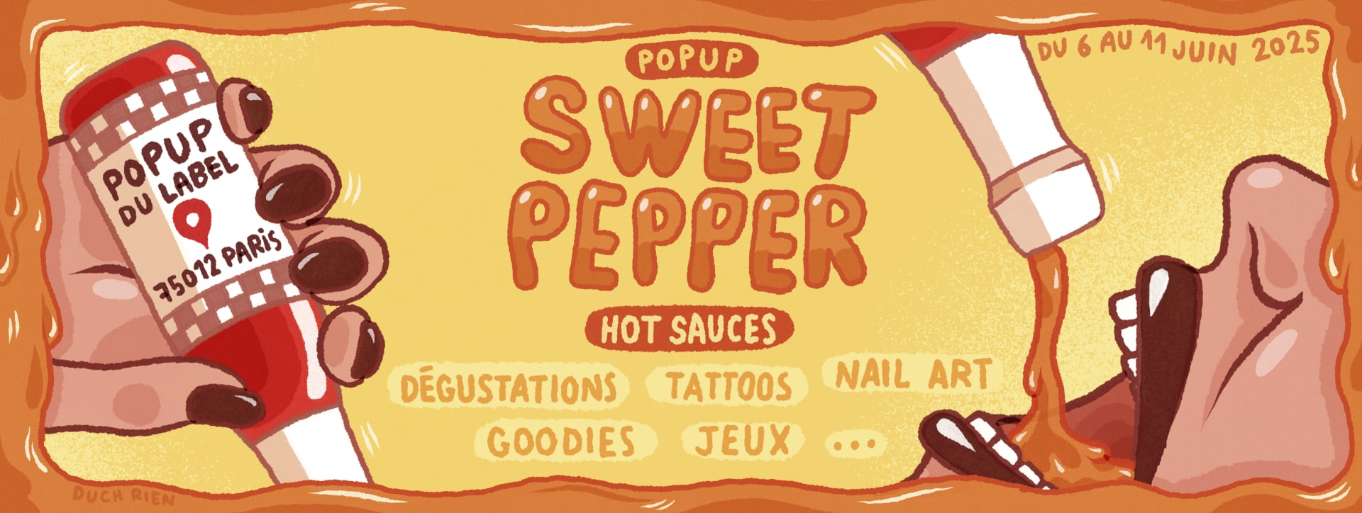 Paris Hot Sauce Pop Up - Sweet Pepper