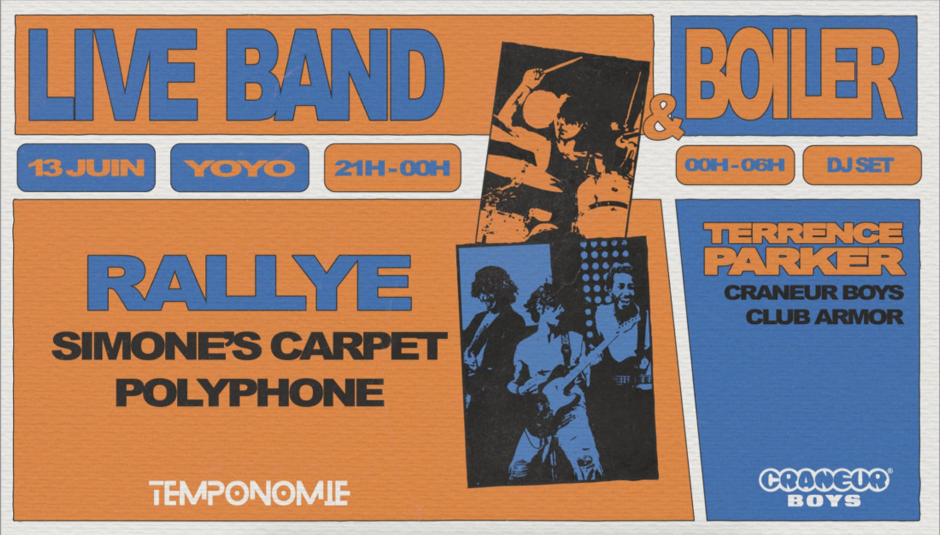 Rock & Boiler : Polyphone, Rallye & More @Yoyo By La Tempo