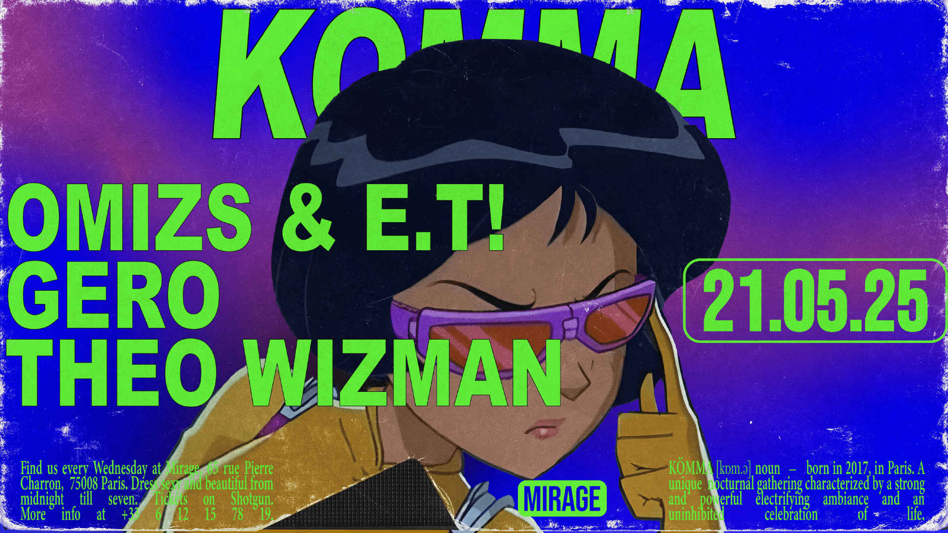 Kömma Residency: Omizs & E.T!, Gero, Theo Wizman