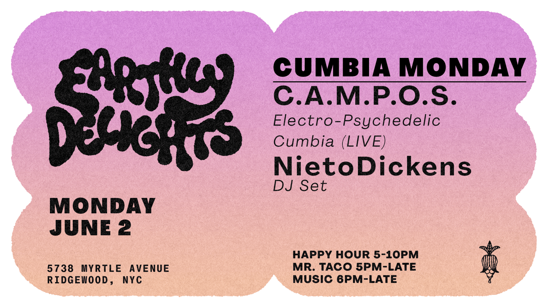 Cumbia Mondays : C.A.M.P.O.S. (Live) & Nietodickens (Dj Set)