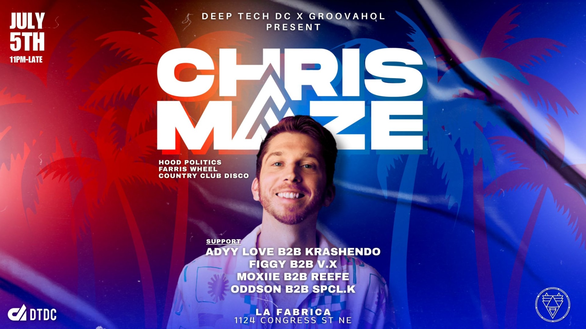 Deep Tech DC X Groovahol Present: Chris Maze