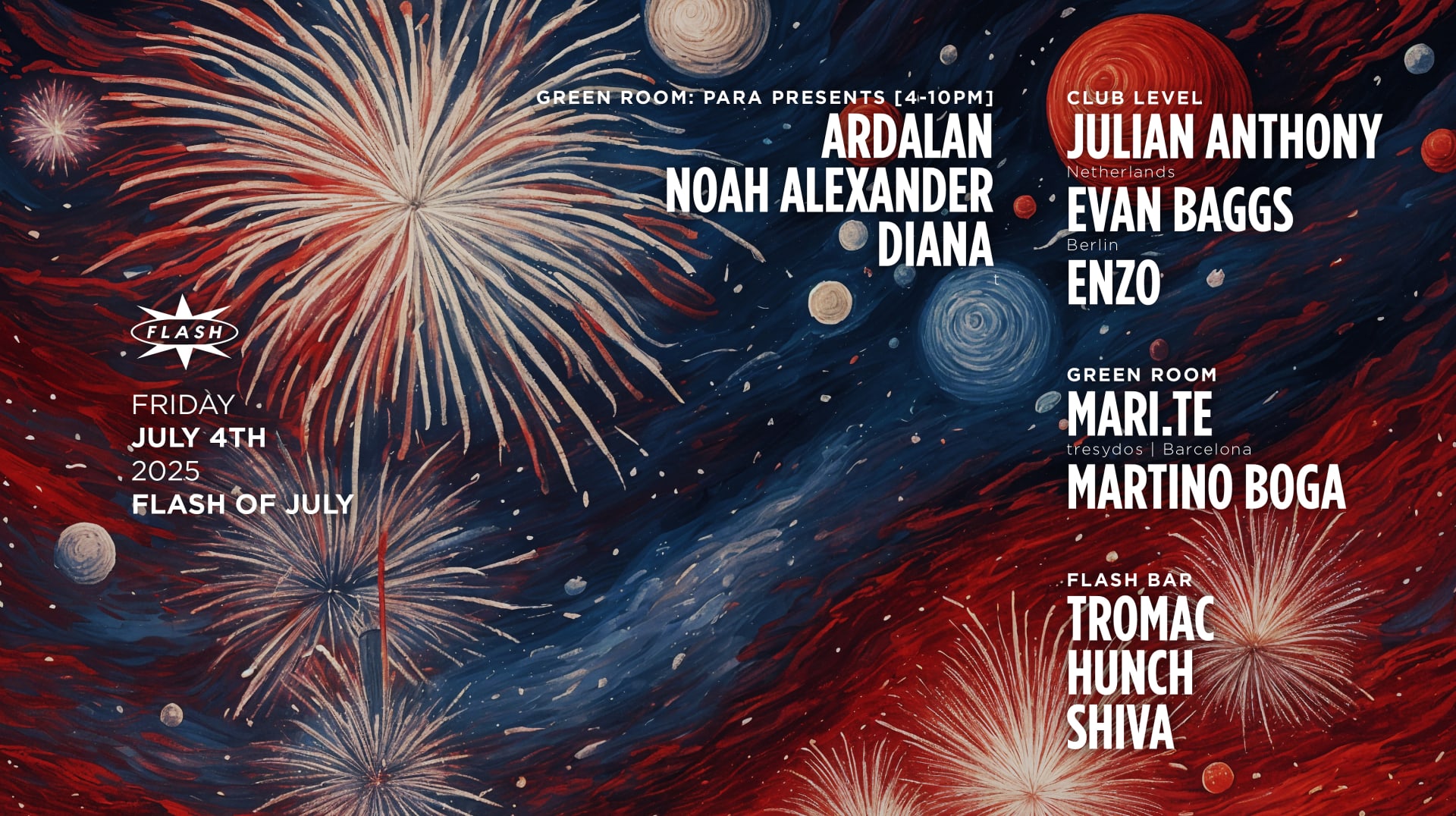 Flash Of July With Para Presents