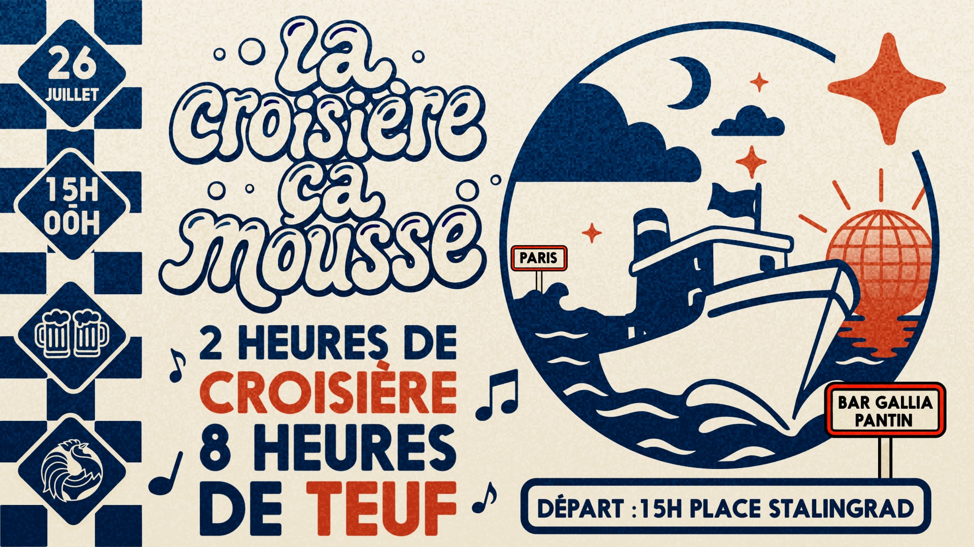 La Croisière Ça Mousse – 26 Juillet