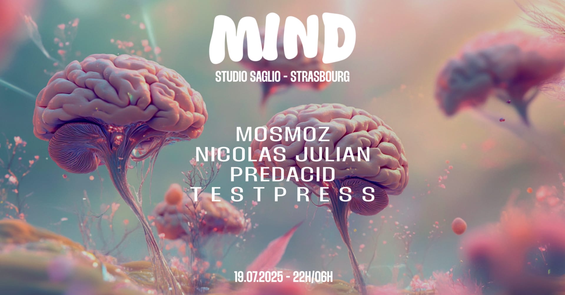 Mind X Studio Saglio : Nicolas Julian, Testpress, Mosmoz