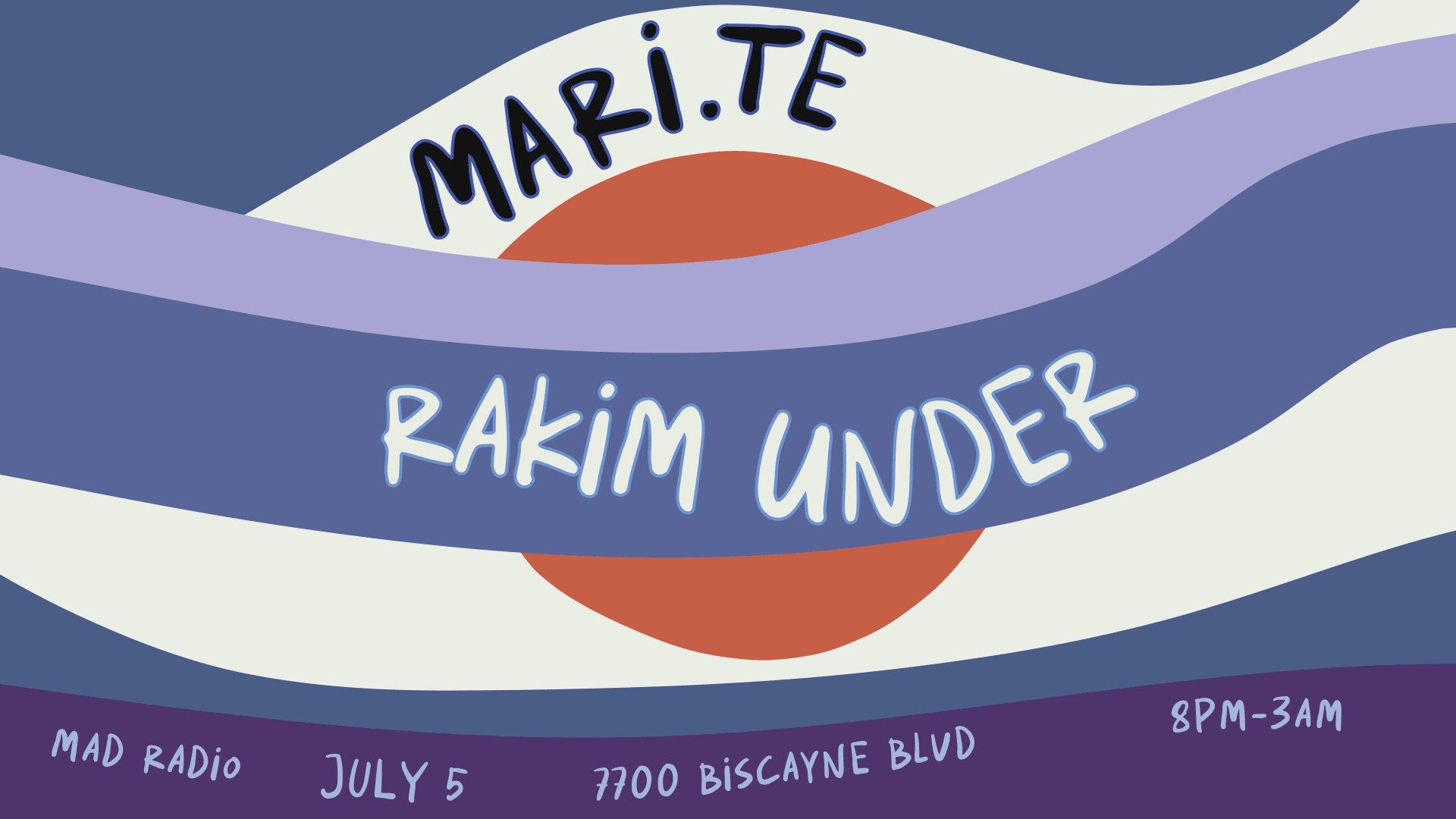 Sarah Tonin Presents: Mari.Te & Rakim Under