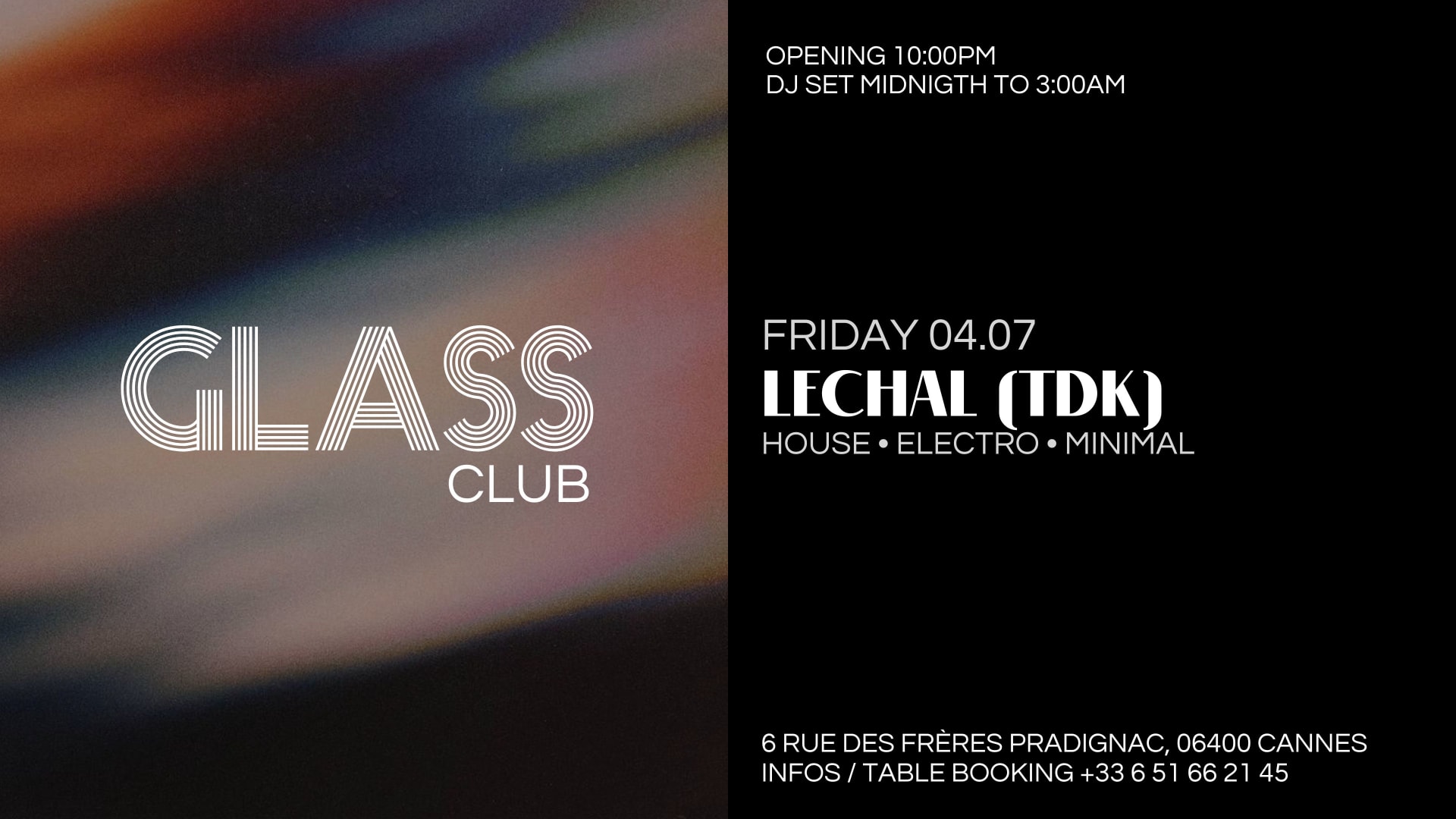 Glass Club Reçoit Lechal