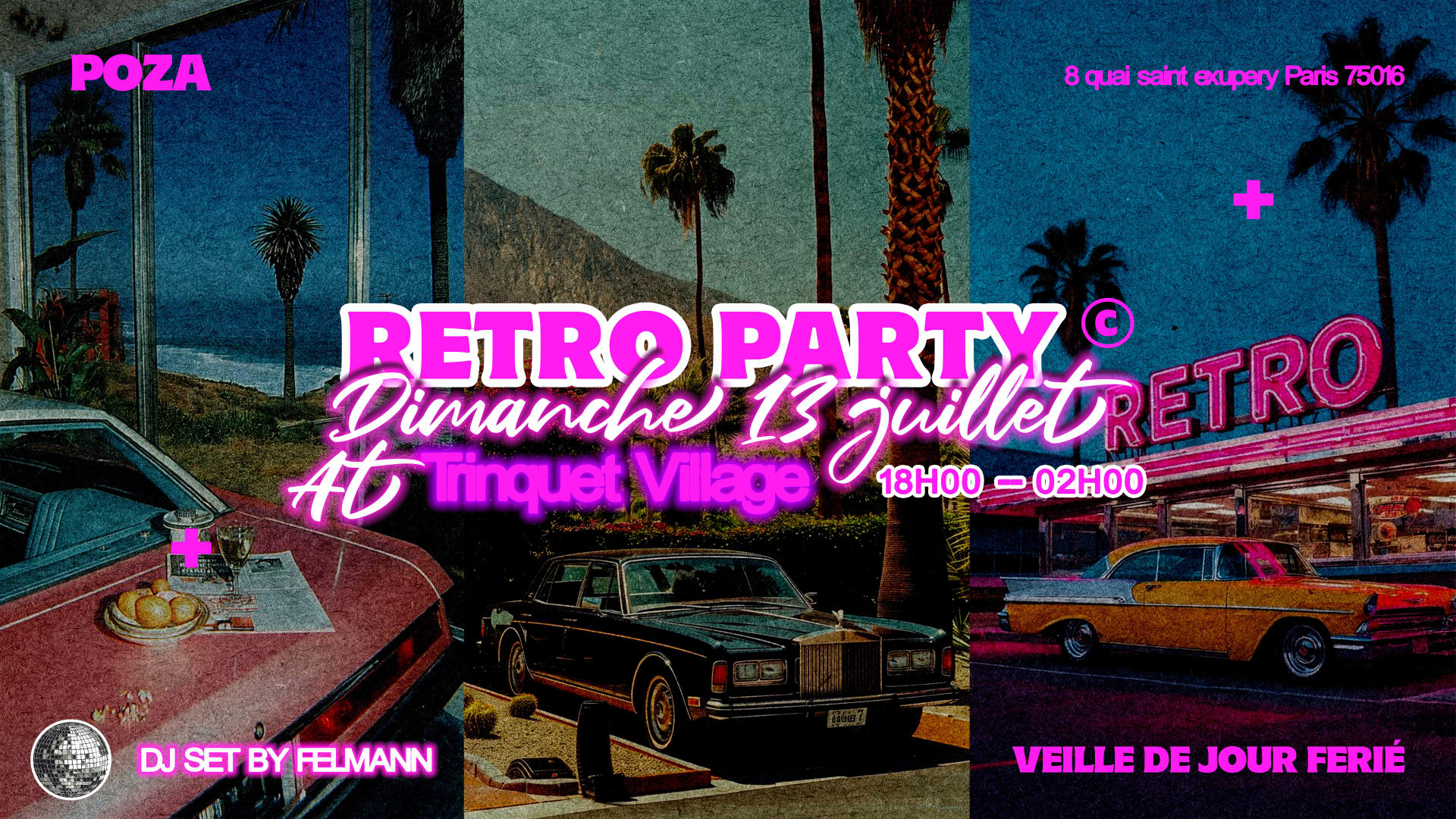 Retro Party Veille De Jour Ferié