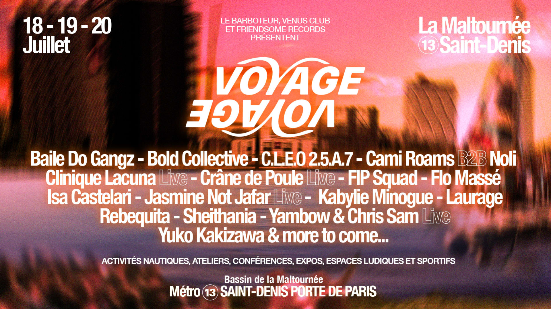 Voyage Voyage Festival (Free Open Air) - Dimanche Annulé