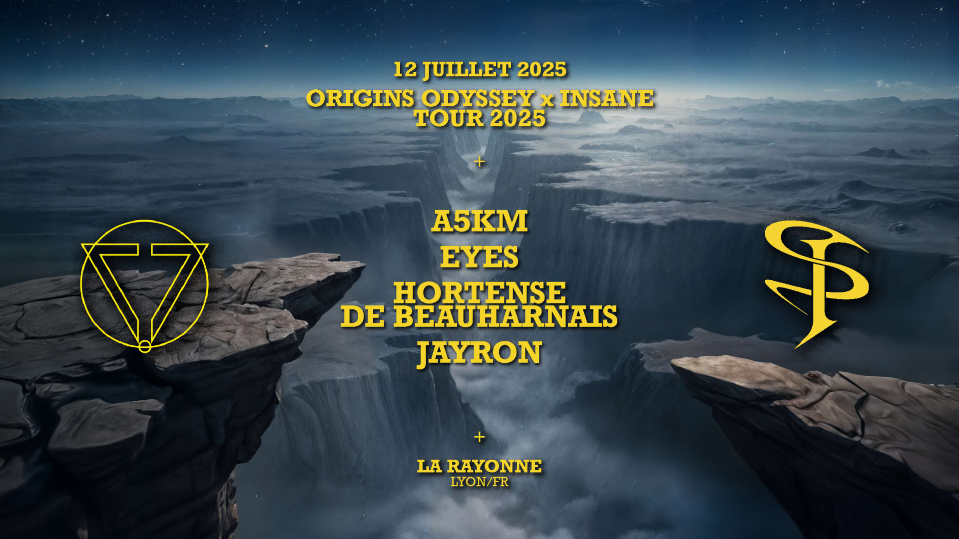 Origins Odyssey X Insane Tour 2025