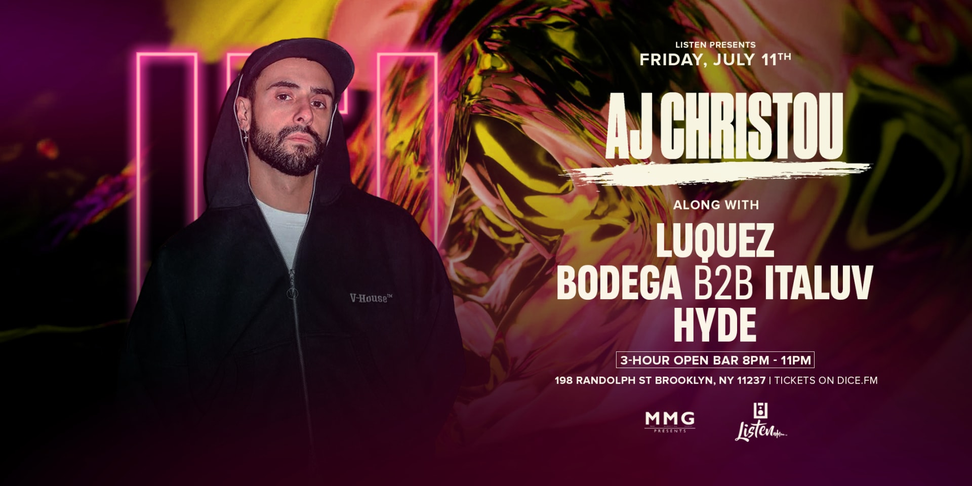 Aj Christou Luquez  Bodega B2b Italuv The Factory X Listen