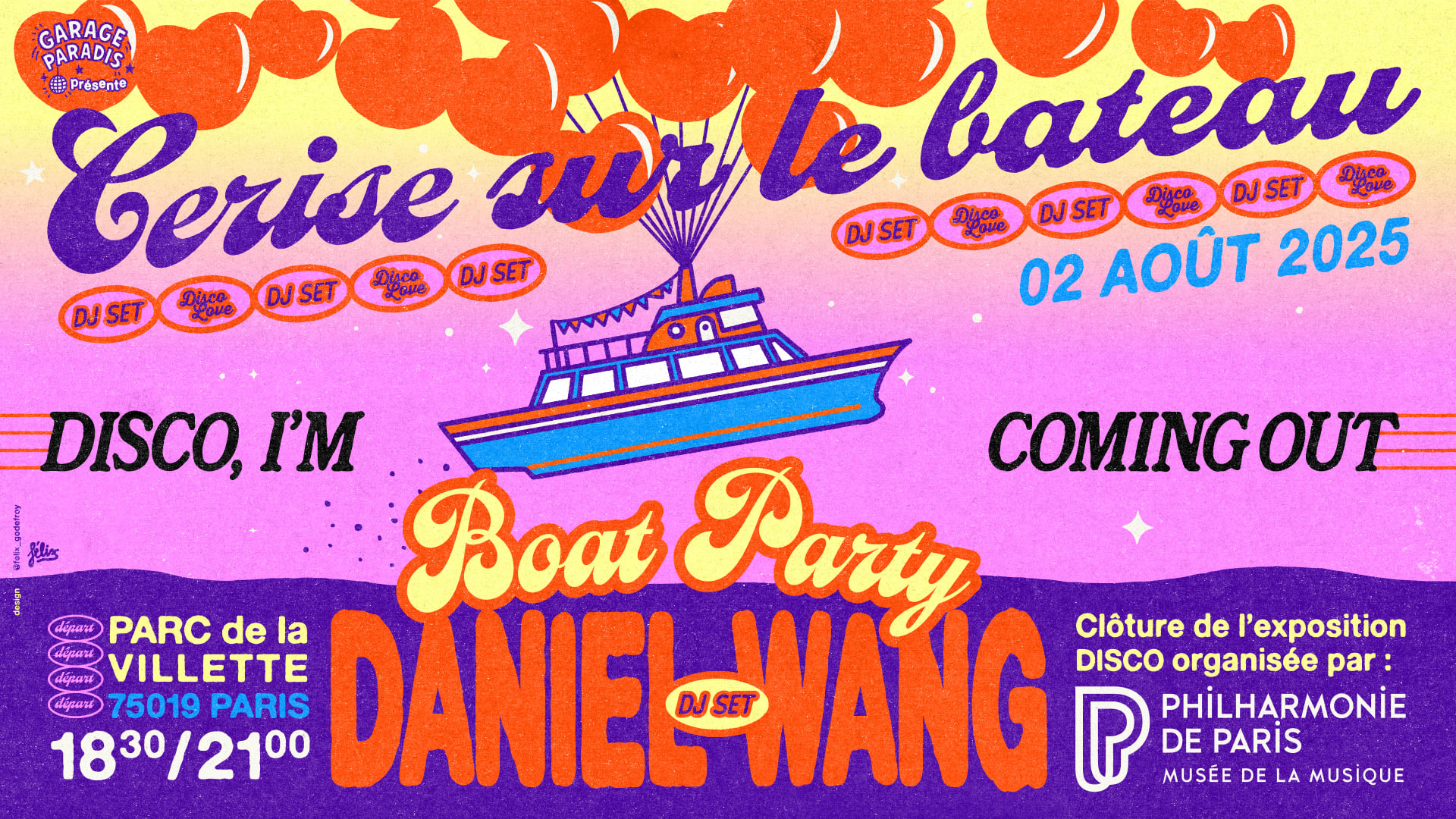 Expo Disco : Croisière Philharmonie De Paris X Daniel Wang