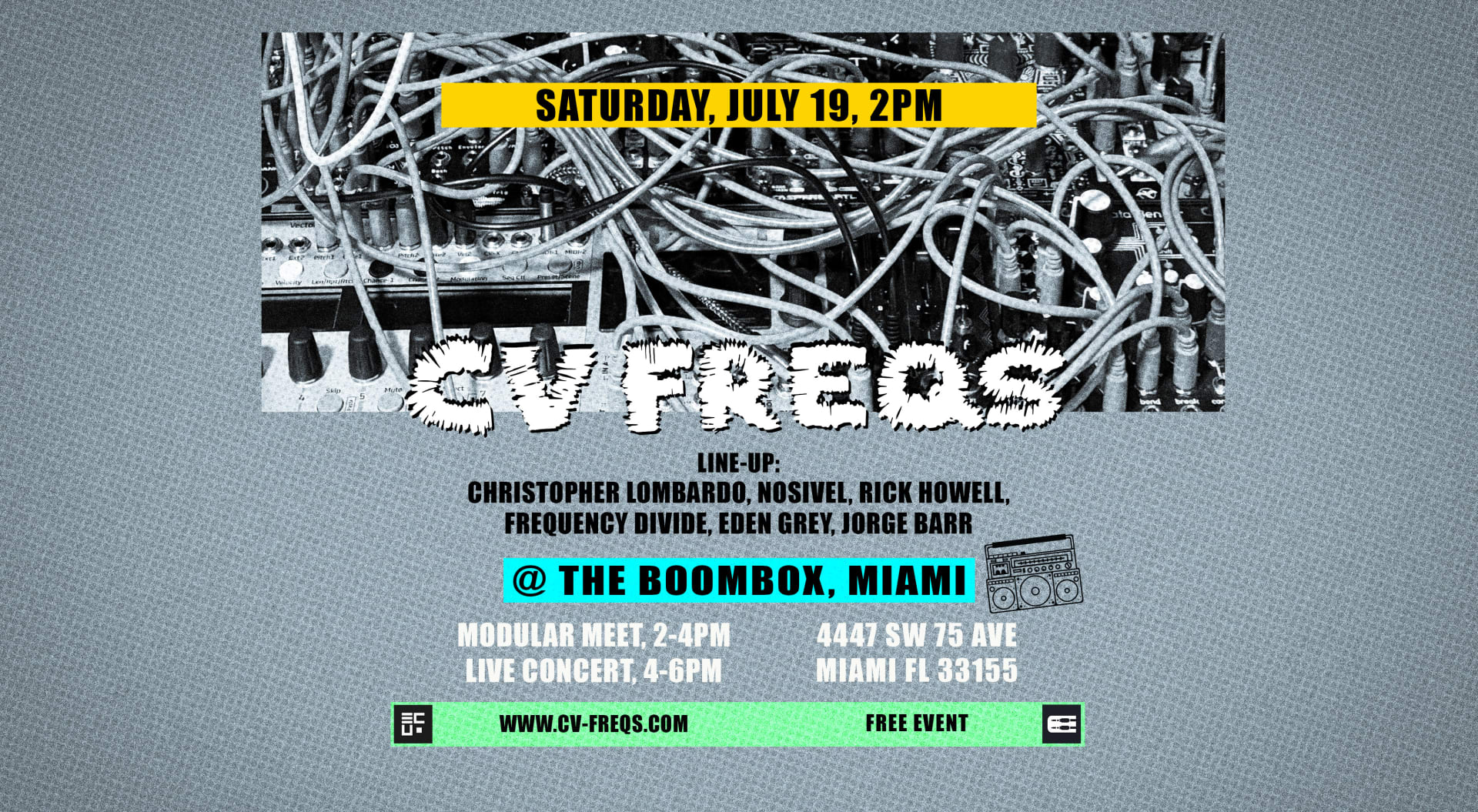 CV Freqs Synthetizer Meet And Concert