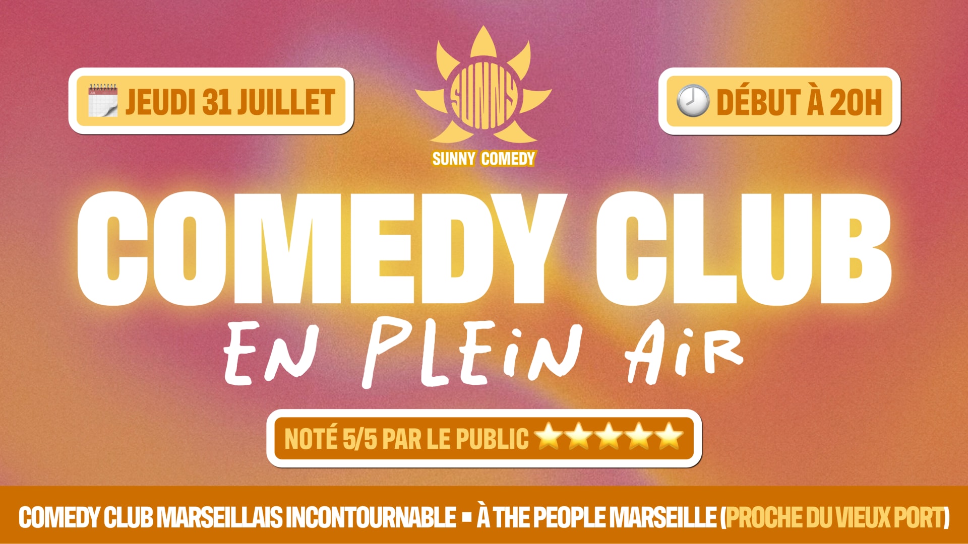 Comedy Club En Plein Air À The People (Dernier De L'été !)