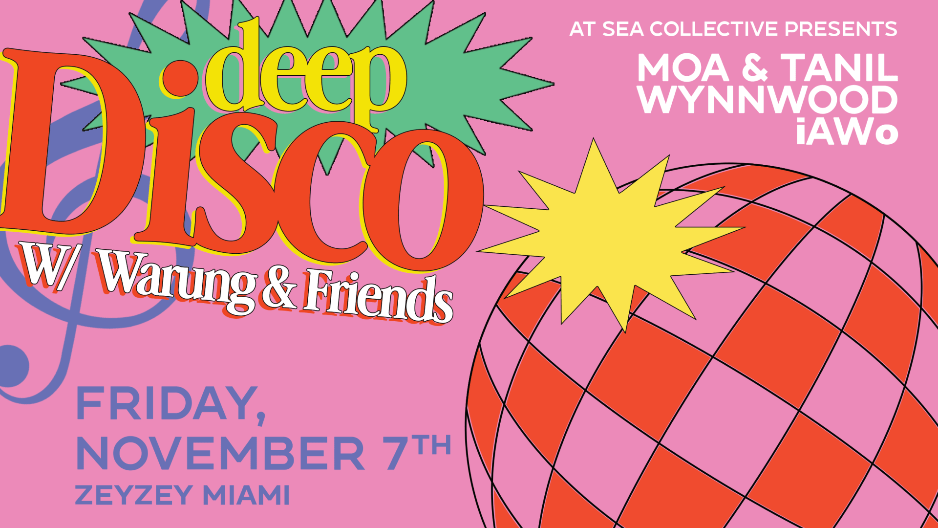 At Sea Collective Presents Deep At Disco W/ Warung & Friends