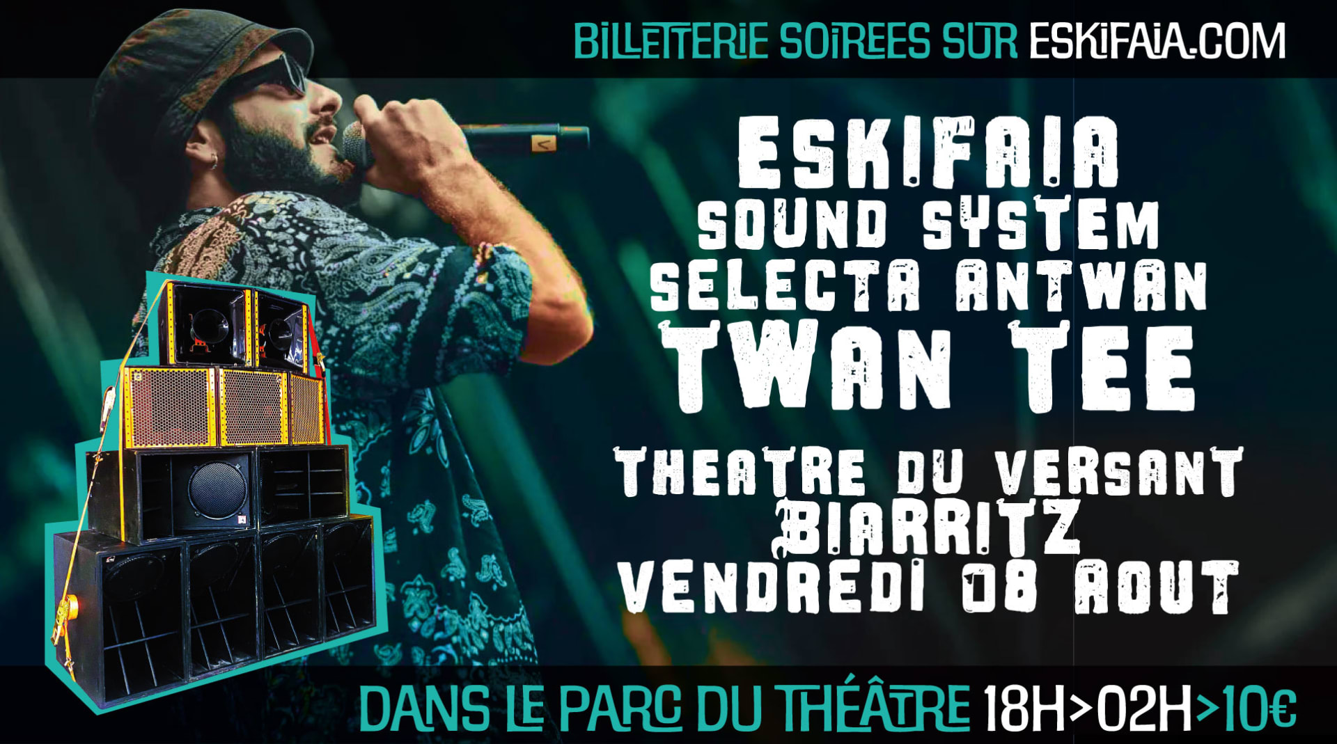 Dub In The Park - Twan Tee + Eskifaia Sound Sytem À Biarritz