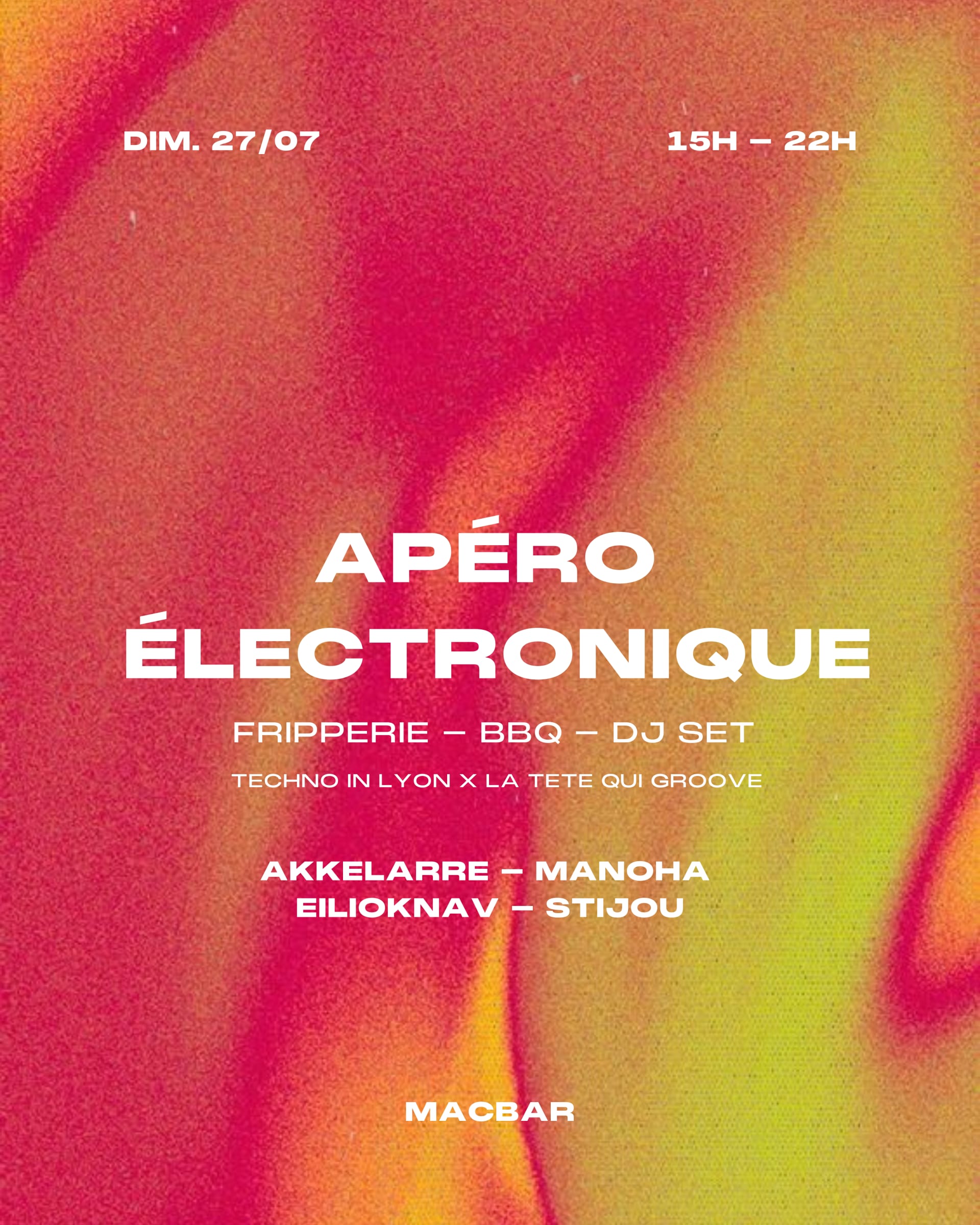 Apéro Électronique - By Techno In & Macbar