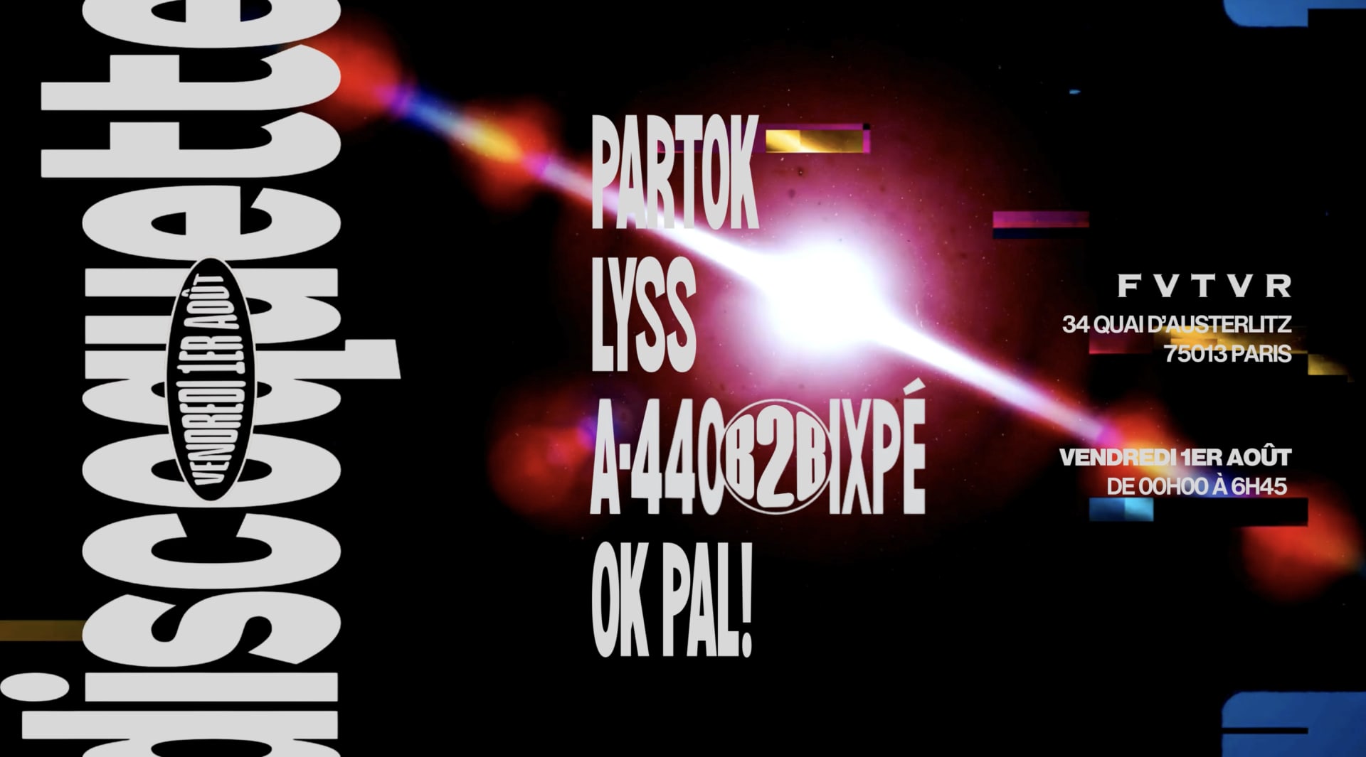 Fvtvr X Discoquette : Partok, Lyss, Ixpé B2b A-440, Ok Pal!