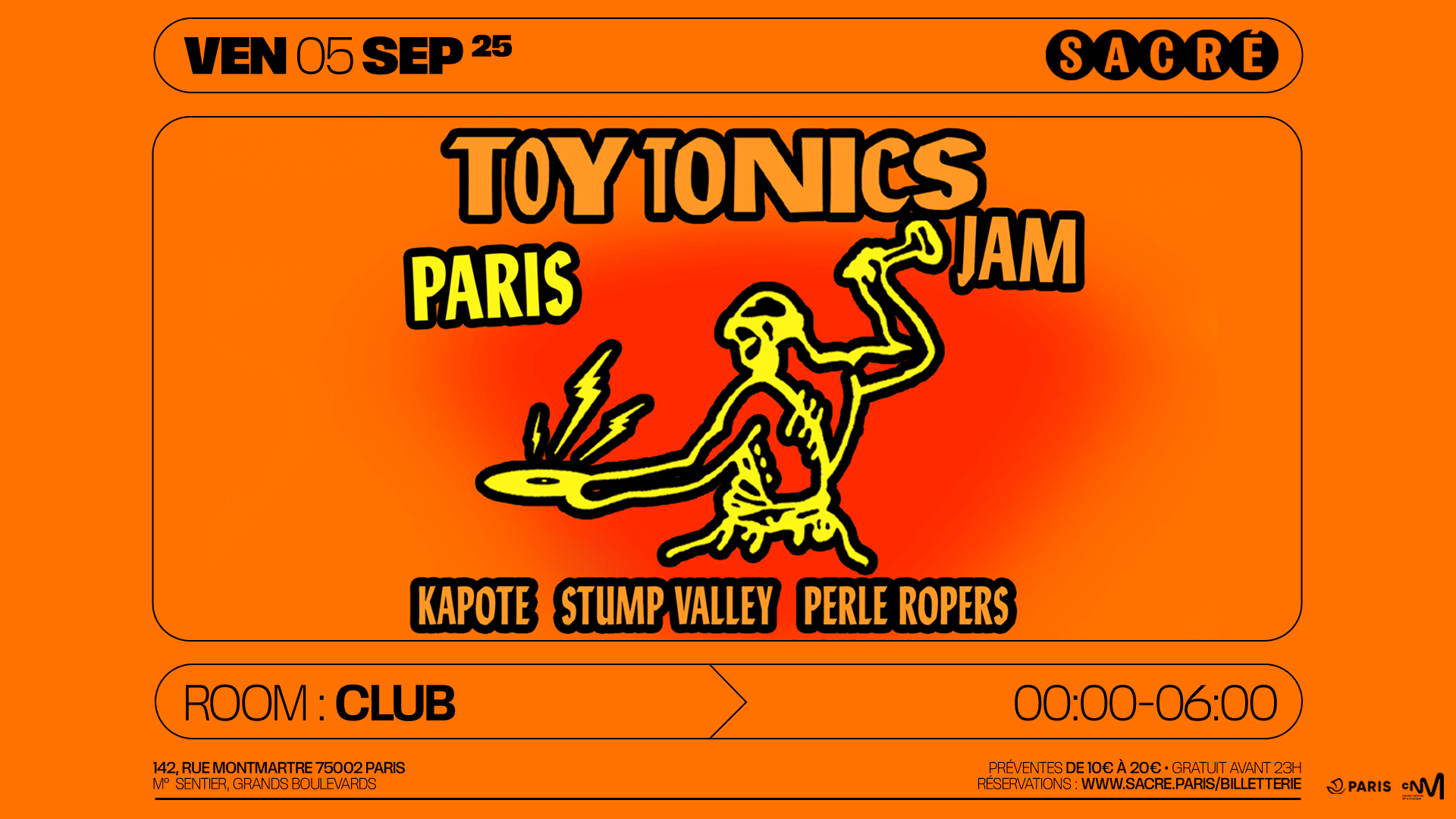 Sacré Présente : Toy Tonics Jam W/ Stump Valley, Kapote