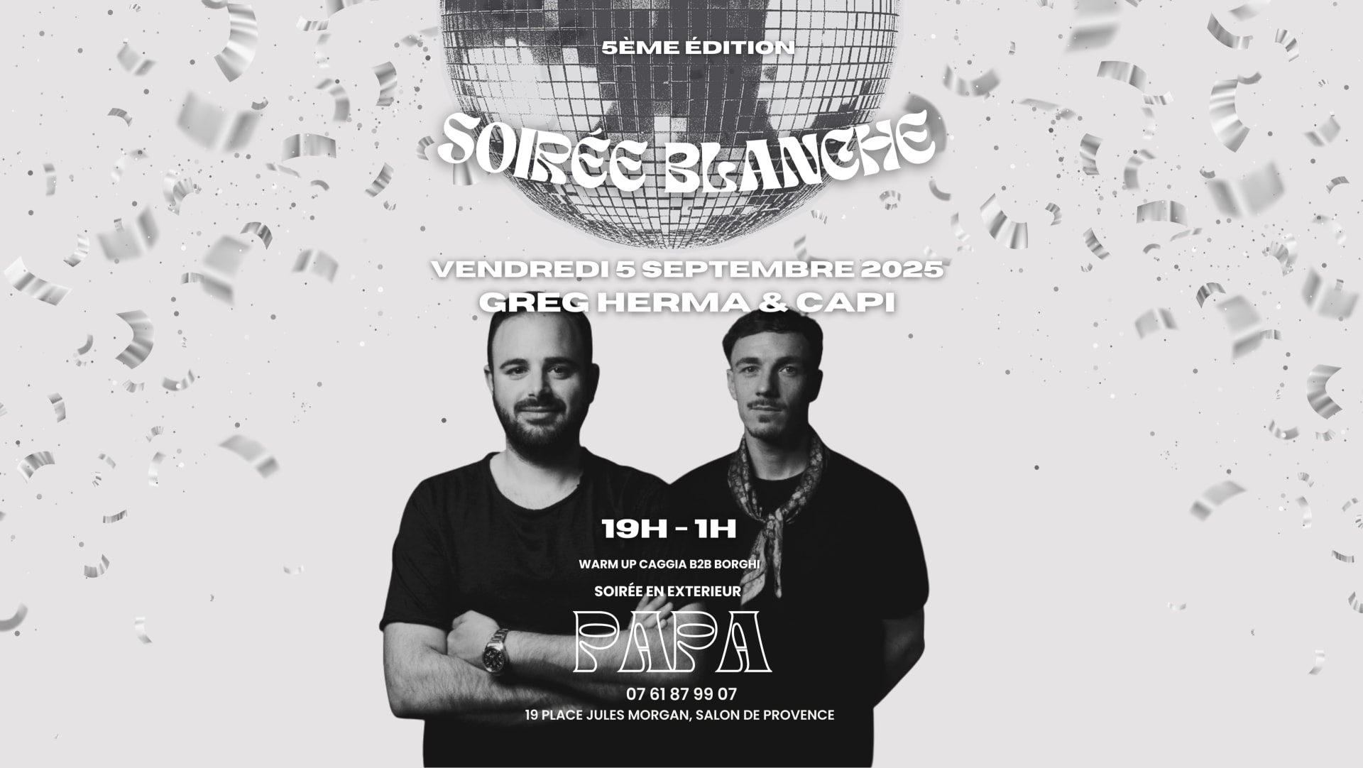 Soirée Blanche X Capi B2b Greg Herma