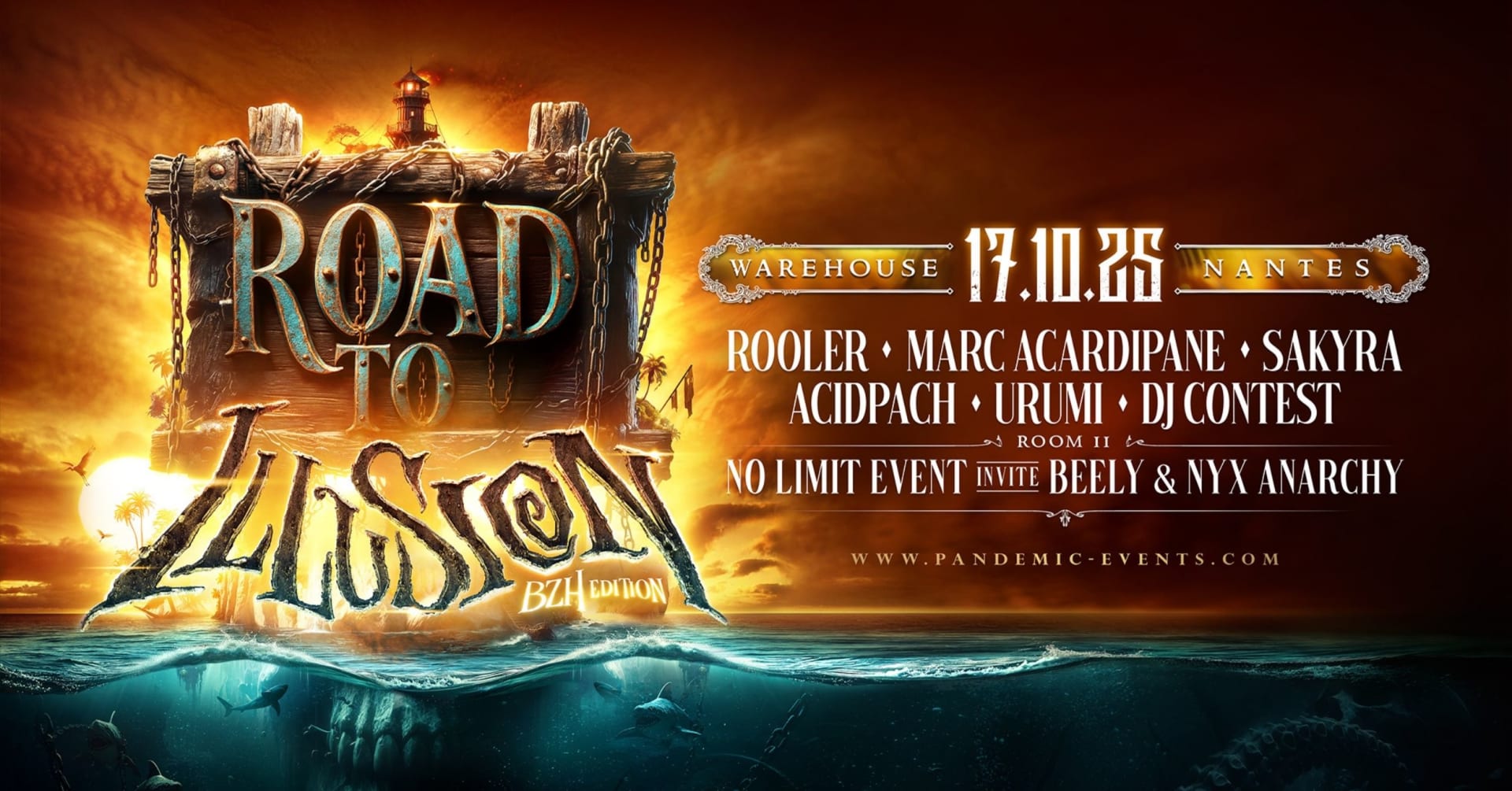 Pandemic Présente : Road To Illusion - Warehouse Nantes
