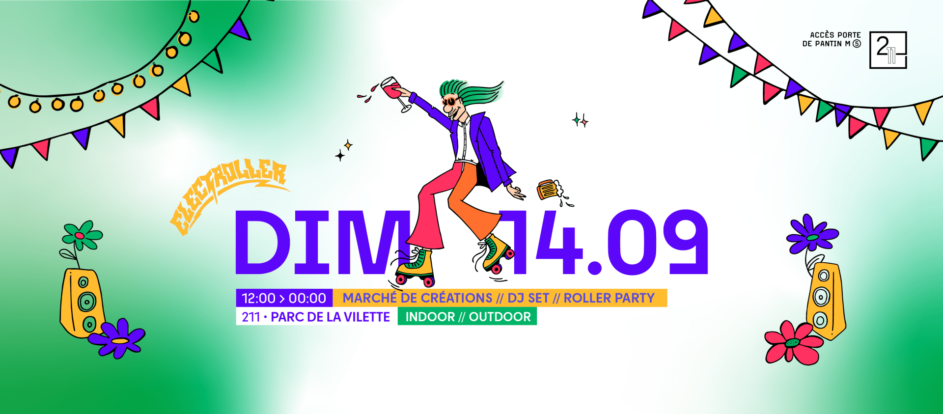 Electroller X 211: Marché De Créations, Roller & Dj Set