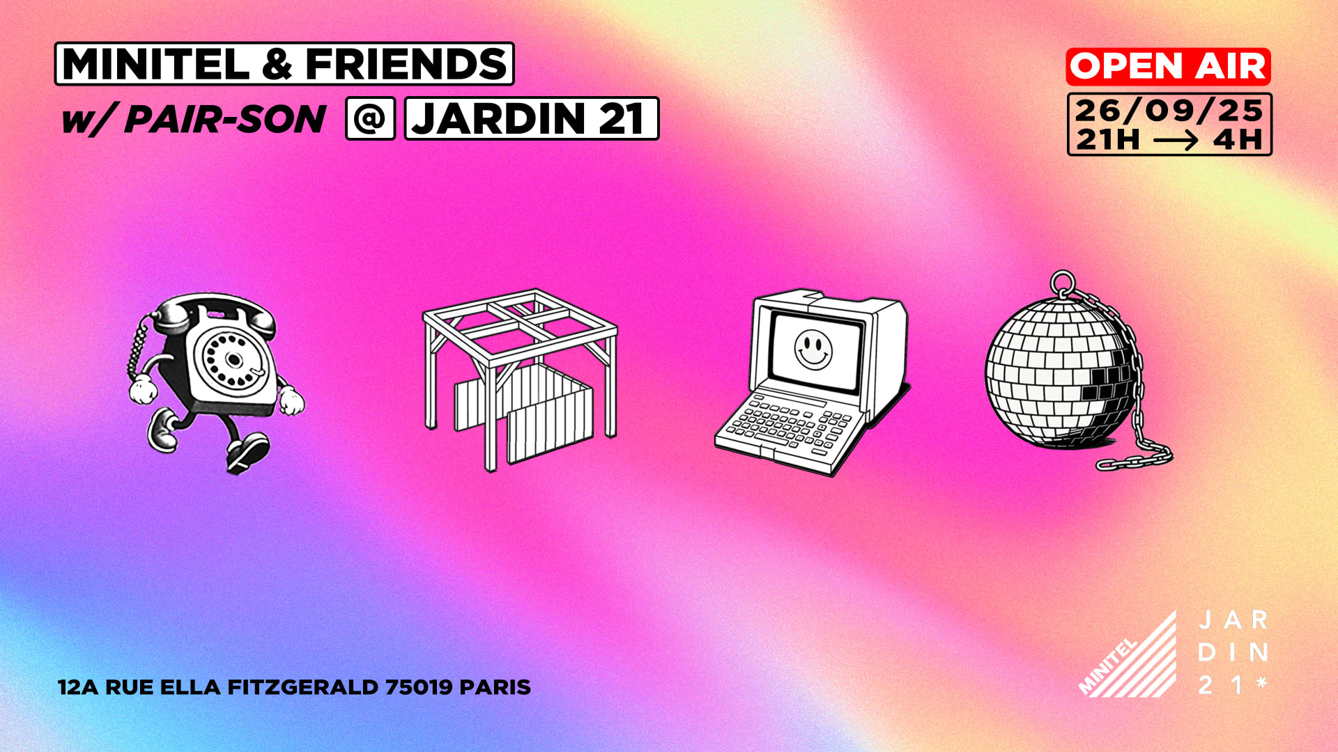 Minitel X Jardin21 ~ Open Air