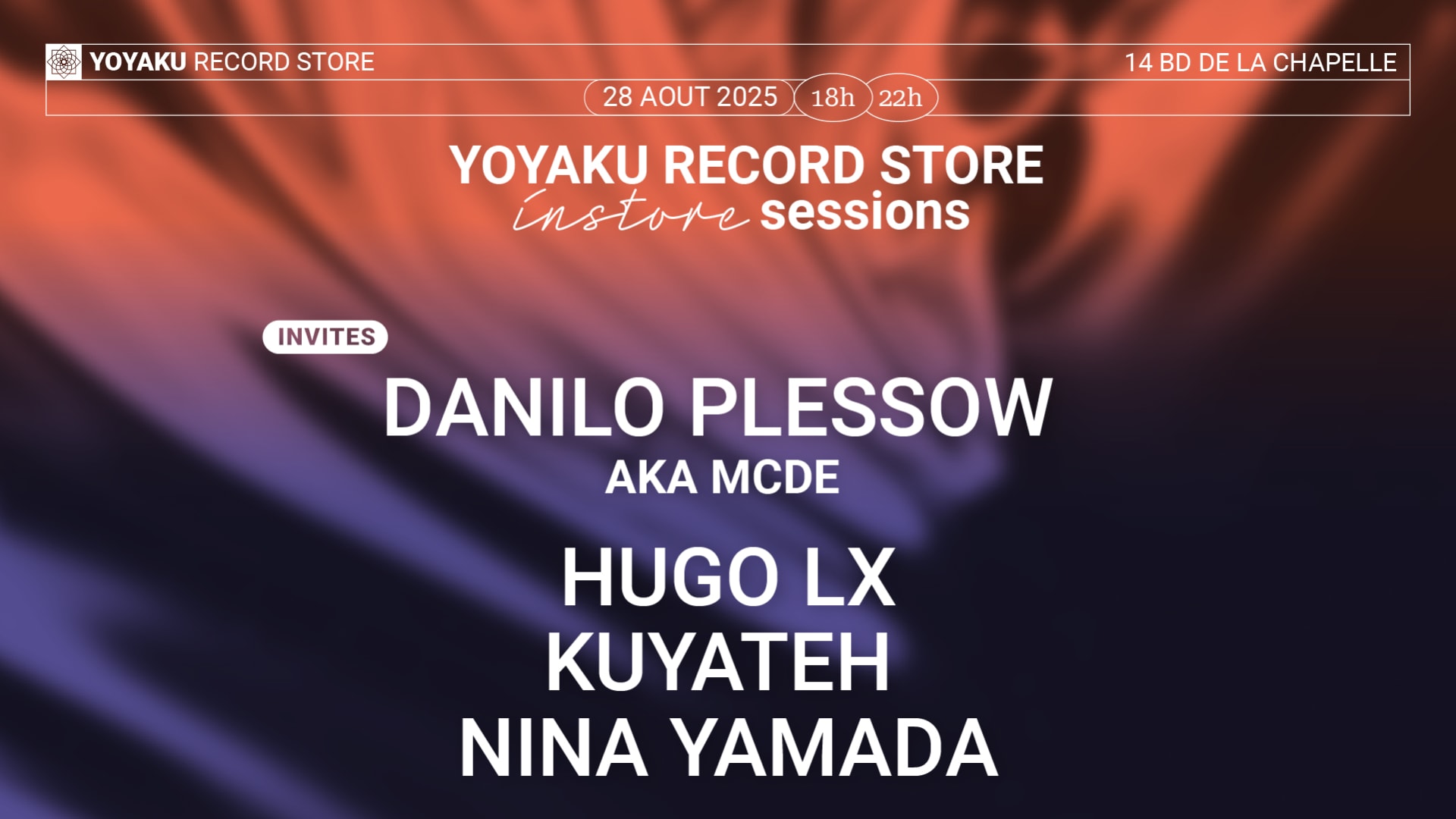 Xxl Instore Session With Mcde Nina Yamada Hugo LX & Kuyateh