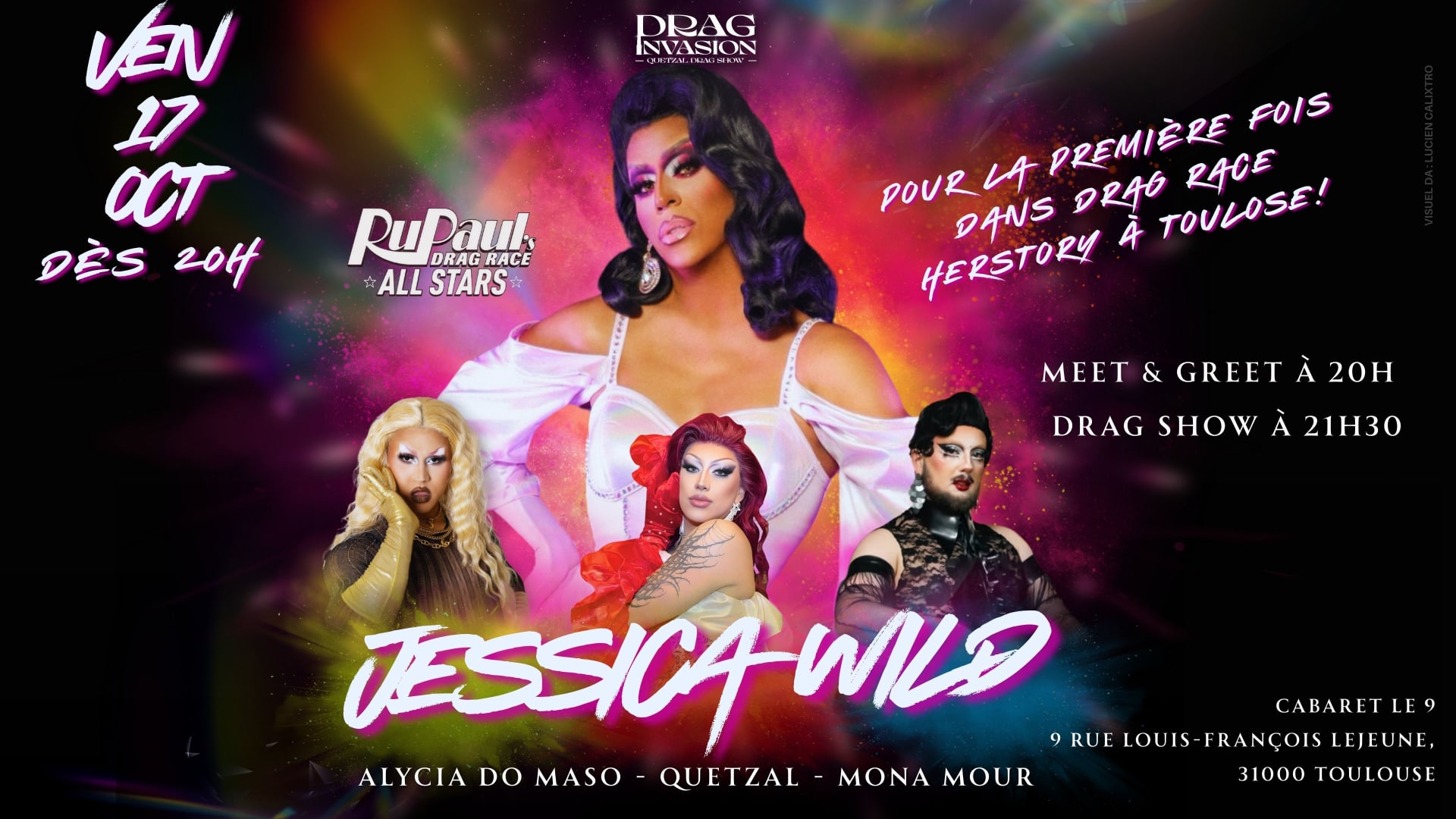 Jessica Wild Eu Tour, Toulouse Rupaul’S Drag Race All Stars