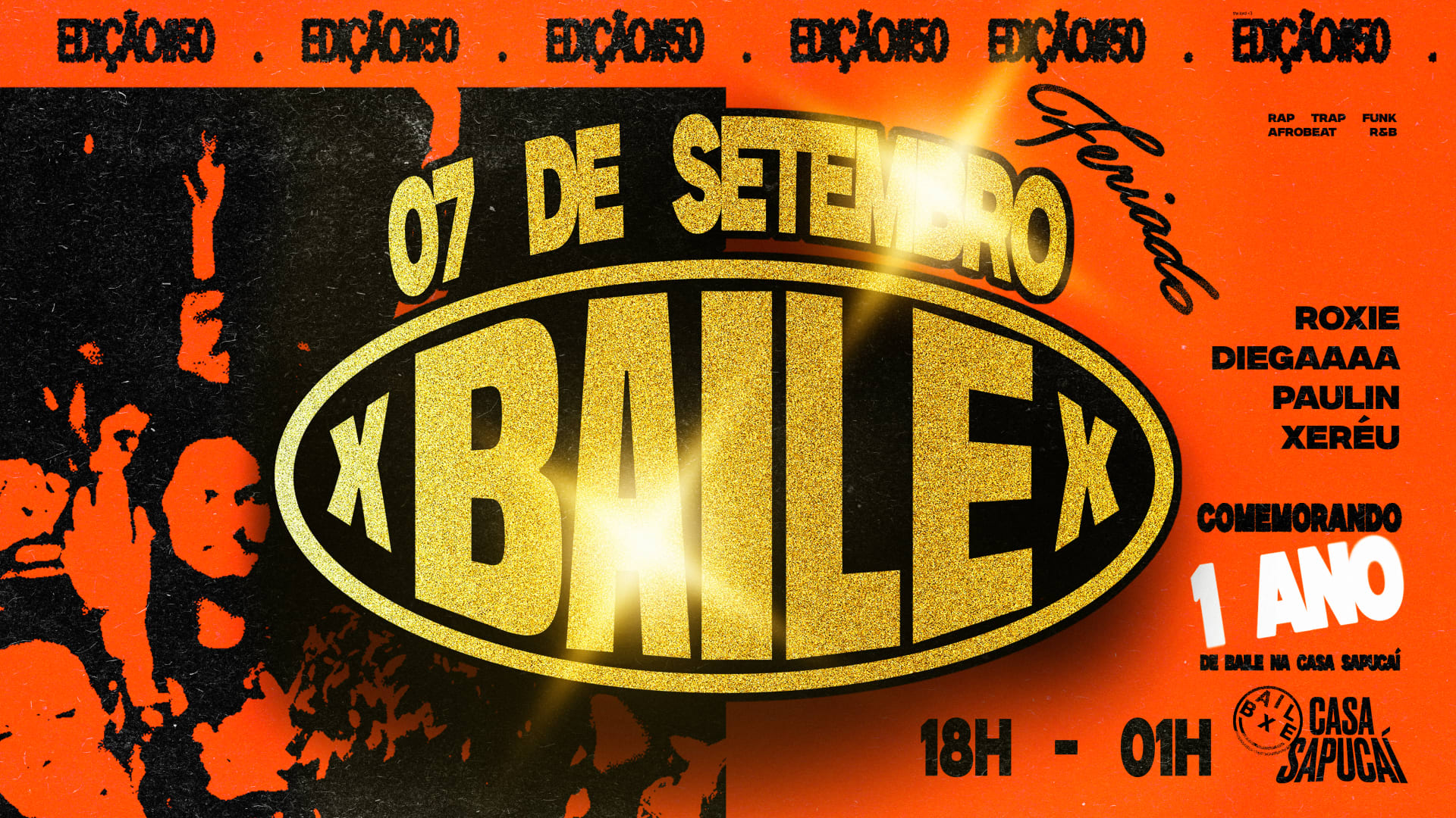 Baile Do X *Feriado 7 Setembro* 18h