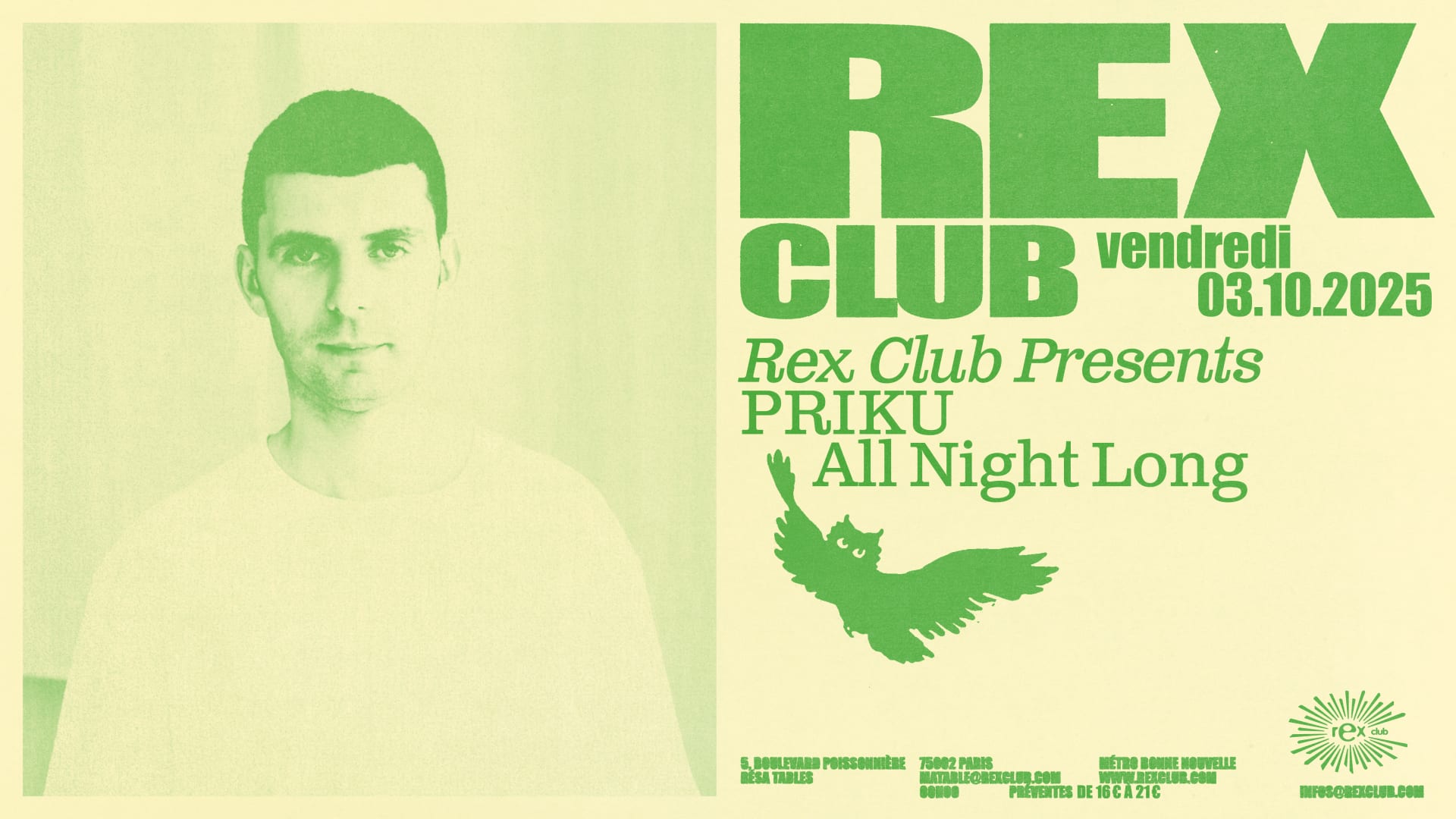 Rex Club Presents: Priku Anl