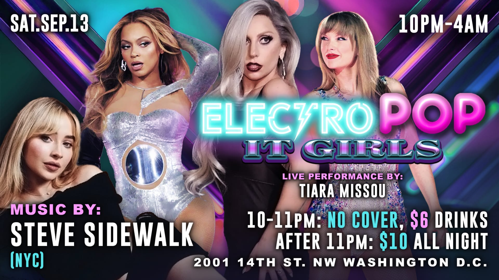 Electropop: It Girls With Steve Sidewalk (Nyc)