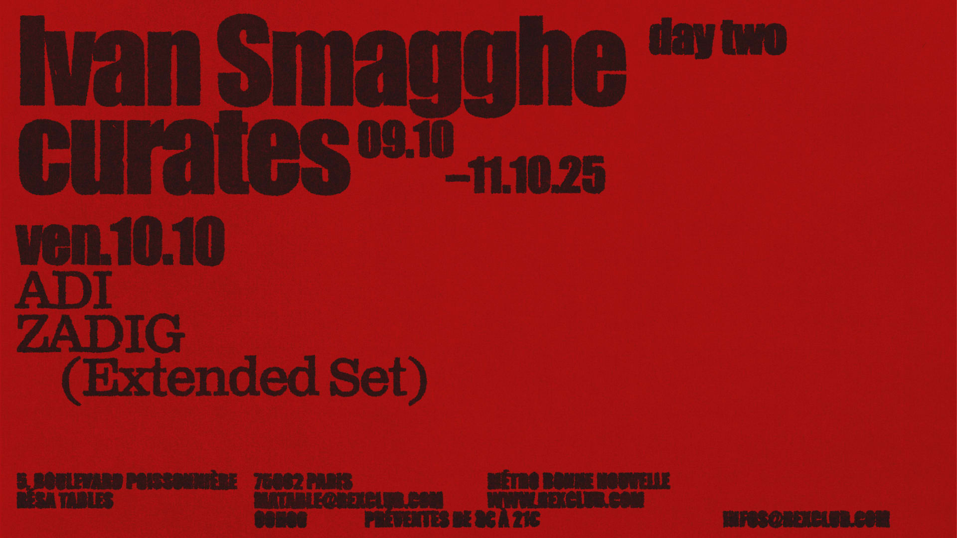 Ivan Smagghe Curates: Adi, Zadig (Extended Set)