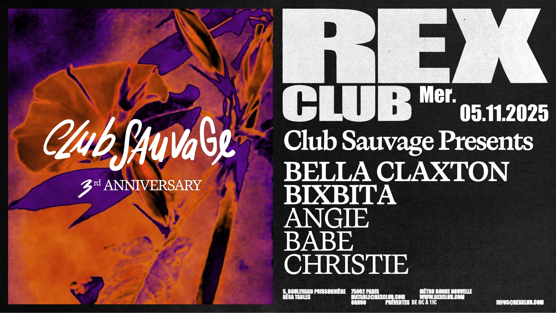 Club Sauvage 3rd Anniversary: Bella Claxton & Bixbita & More