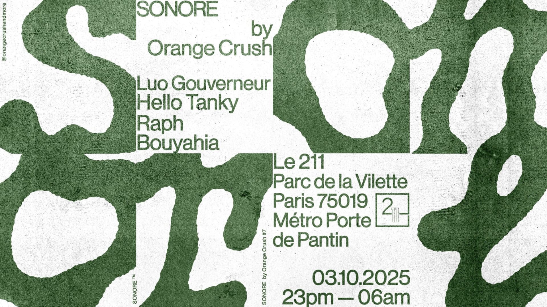Sonore By Orange Crush : Luo Gouverneur, Bouyahia And More