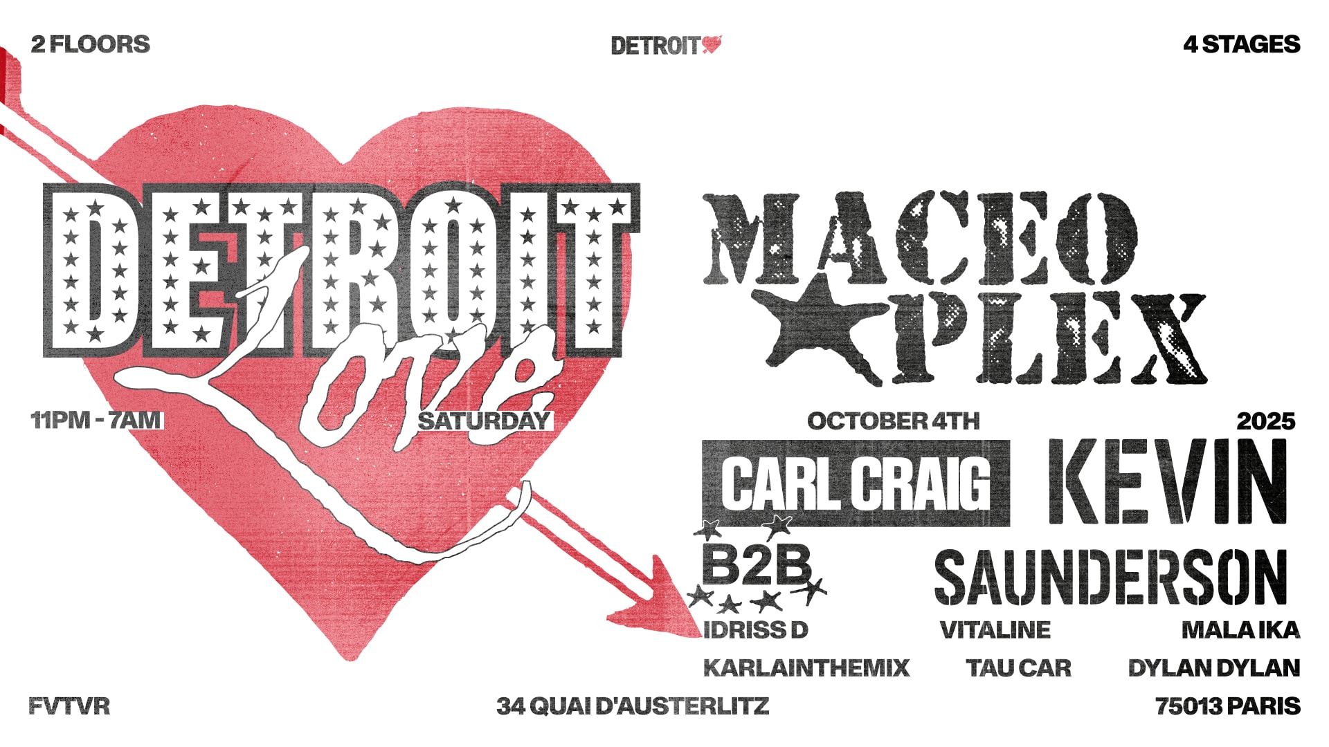 Detroit Love: Maceo Plex, Carl Craig B2b Kevin Saunderson