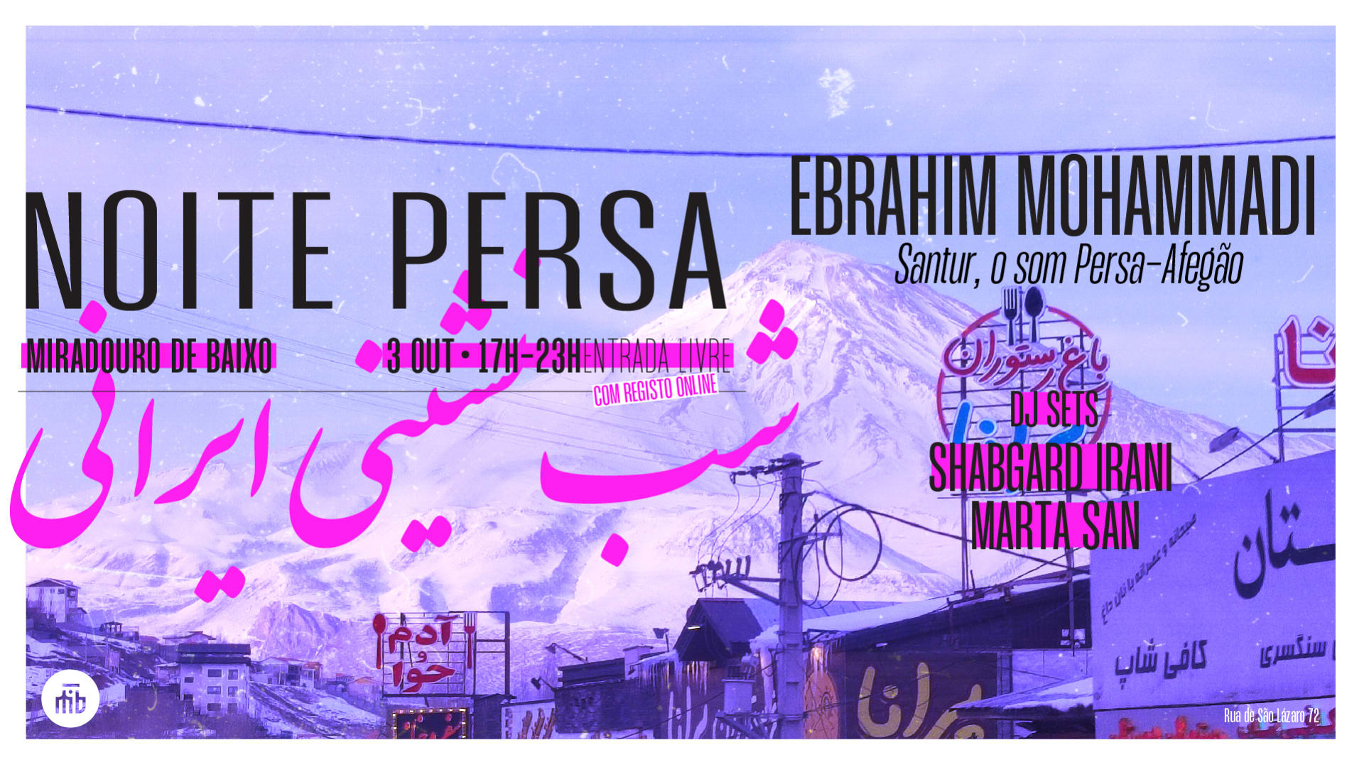 Noite Persa C/ Ebrahim Mohammadi