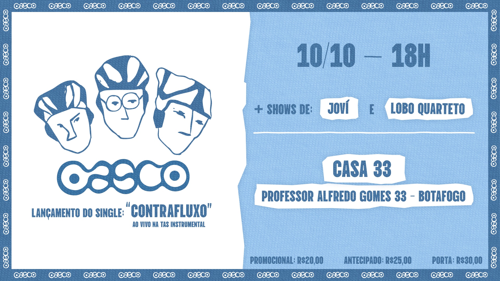 Casco Trio, Lobo Quarteto E Jovi 10/10 Na Casa 33