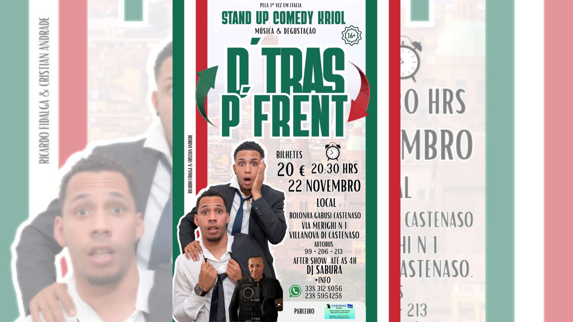D'tras P'frente Na Itália- Stand Up Comedy Kriol
