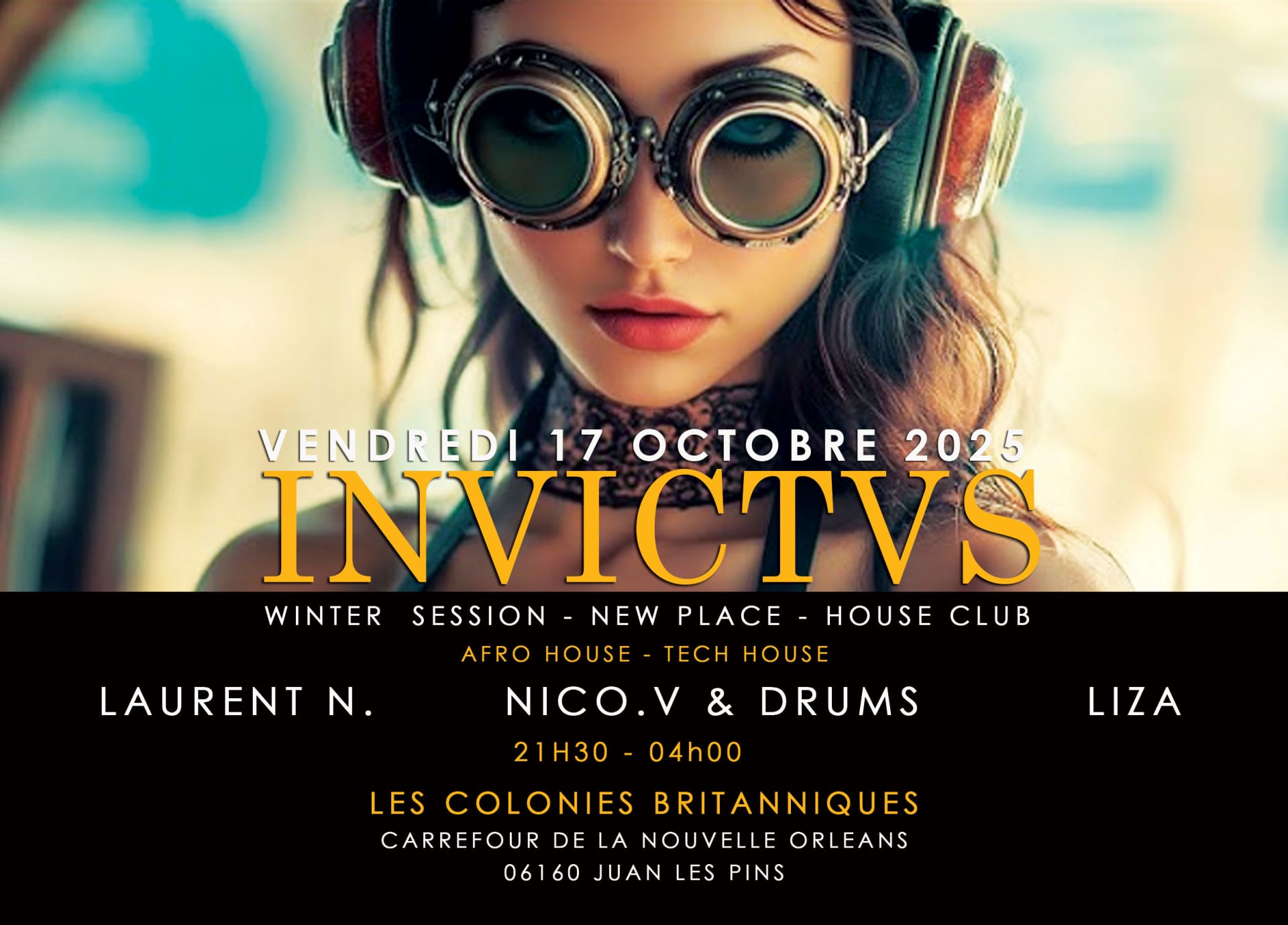 "Invictus Winter Session New Place  House Club Juan Les Pins