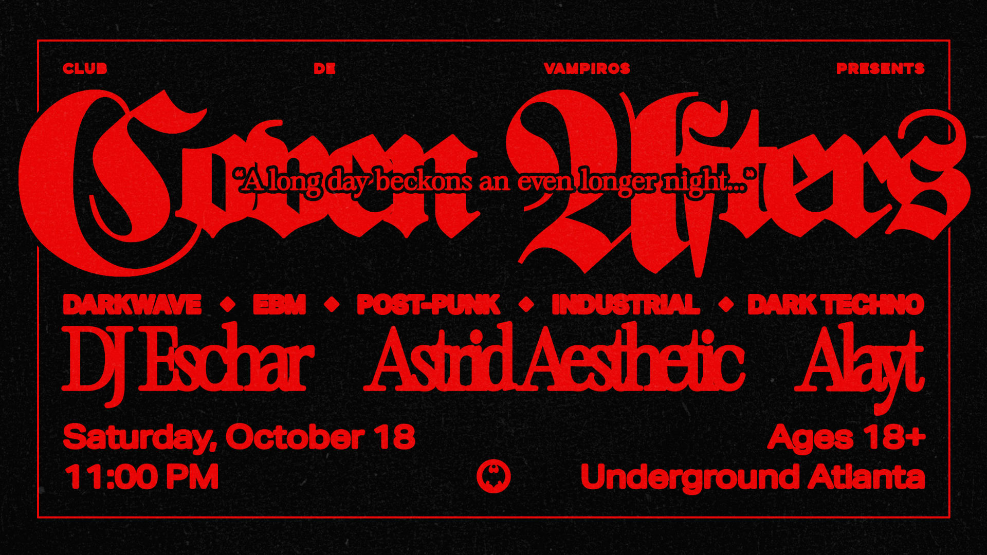 Club De Vampiros Presents... Coven Afters