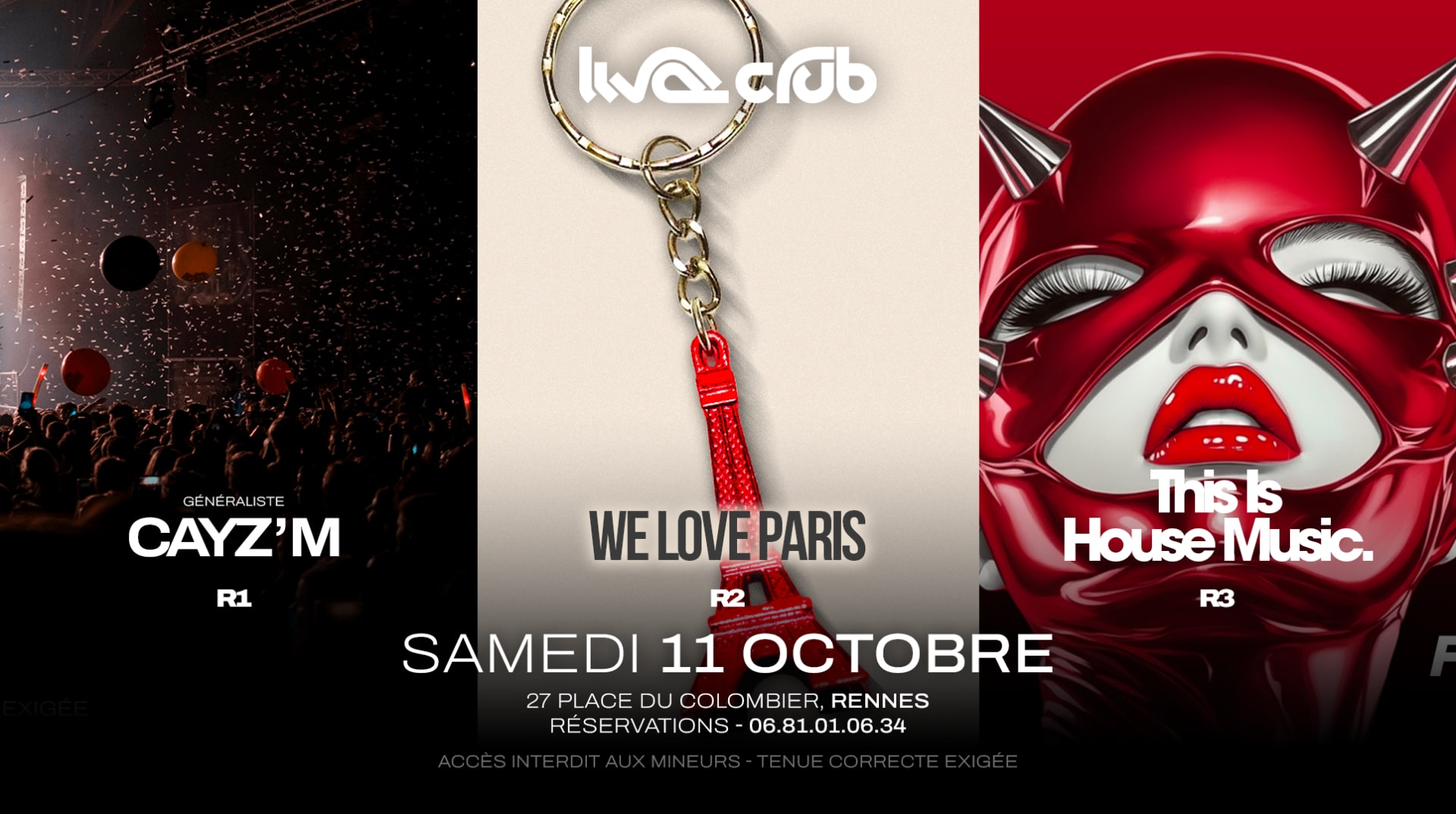 We Love Paris (R2) + This Is House Music (R3) + Cayz'm (R1)
