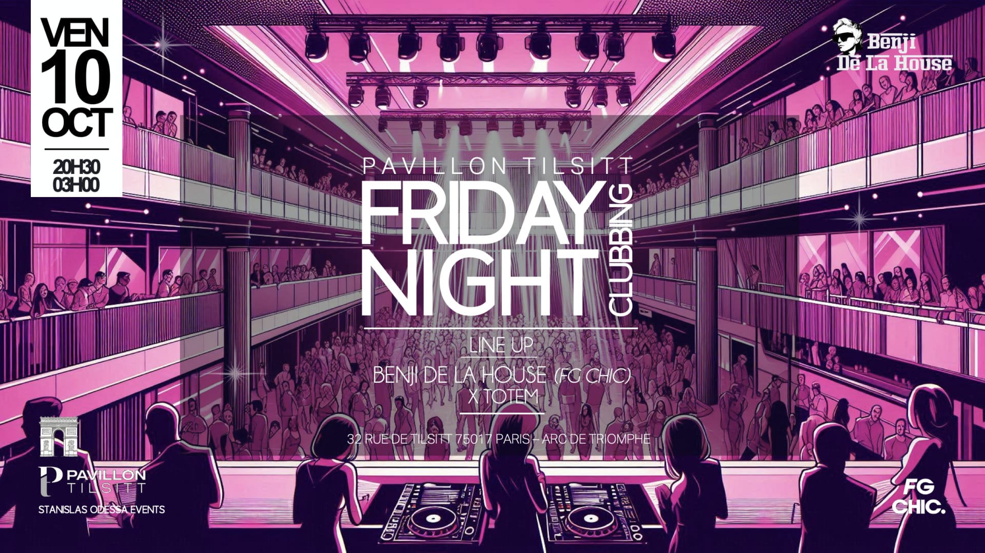 Friday Night Clubbing || Pavillon Tilsitt || Champs-Elysees