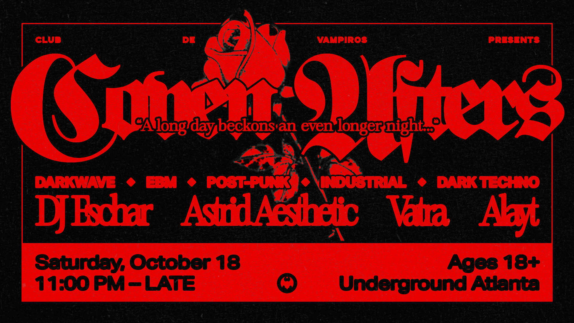 Club De Vampiros Presents... Coven Afters