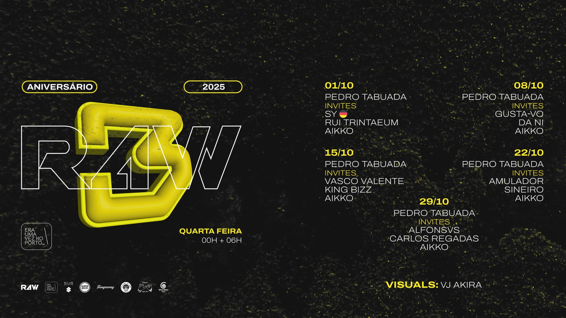 3o Aniversário R4w All In 4 Weeks4 Tickets