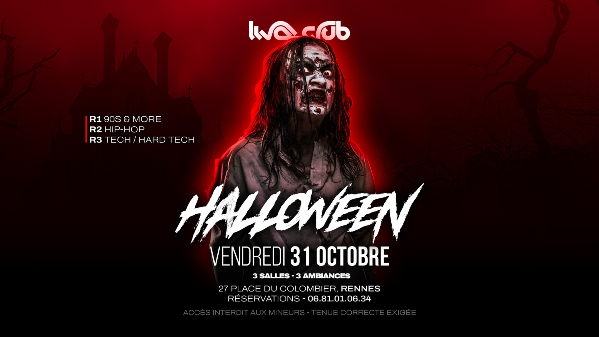Halloween : Teddy M'track (R1), Oulala (R2), Paul Meier (R3)