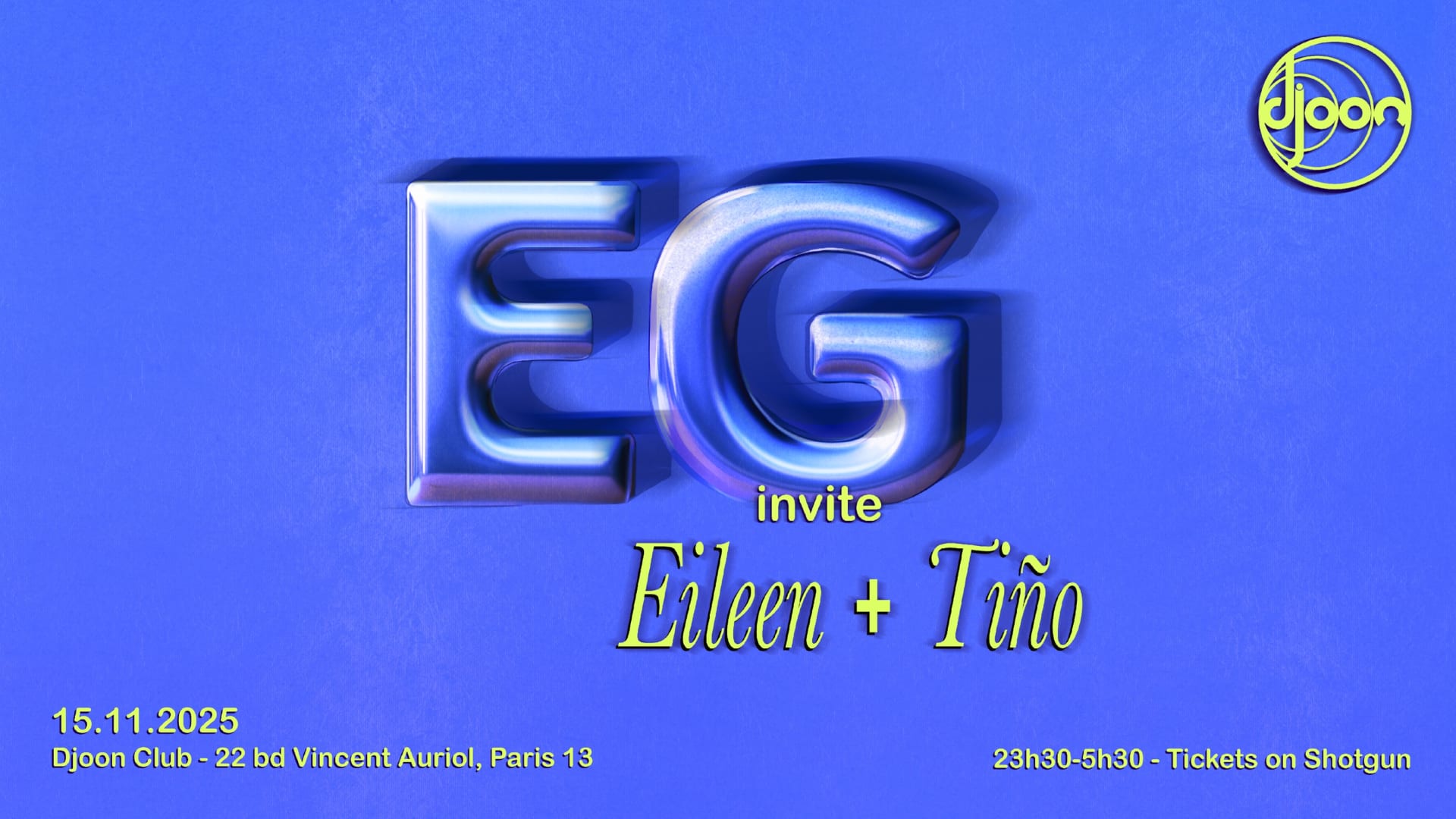 E G  Invite Eileen + Tiño