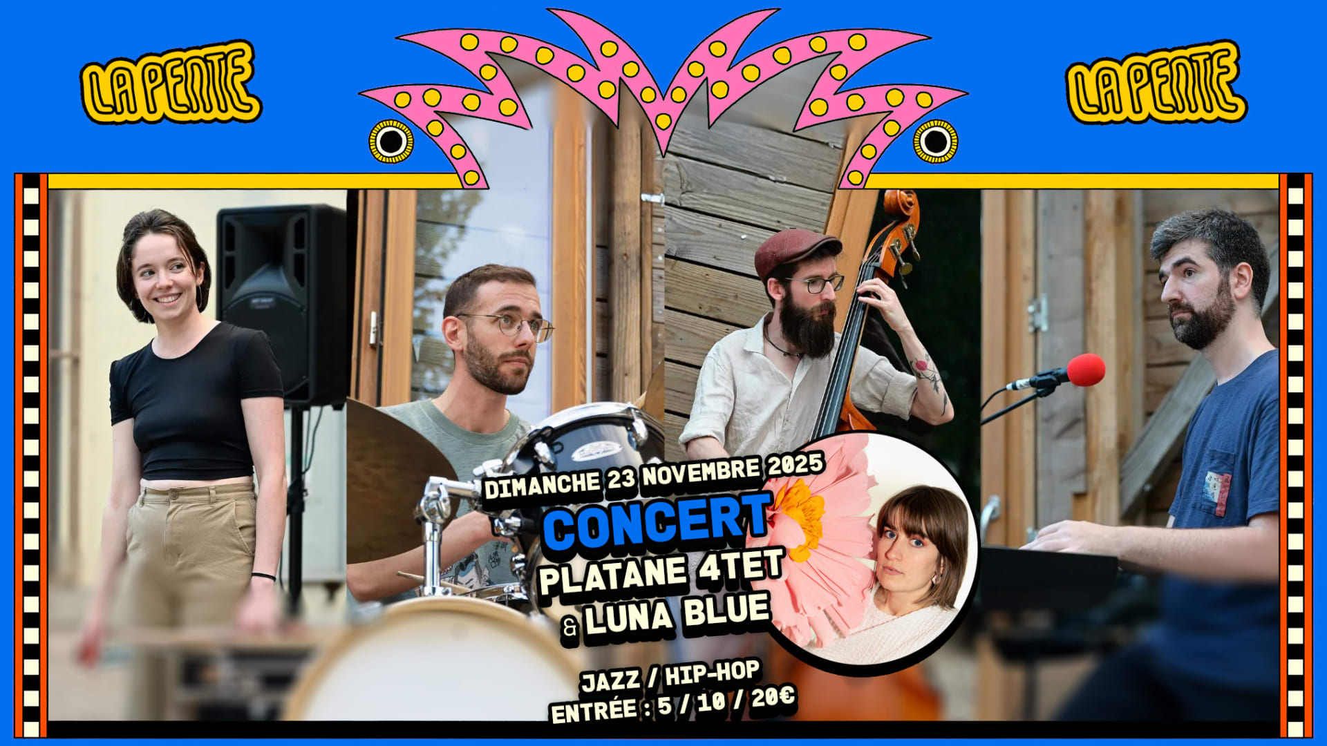 Concert : Platane 4tet & Luna Blue