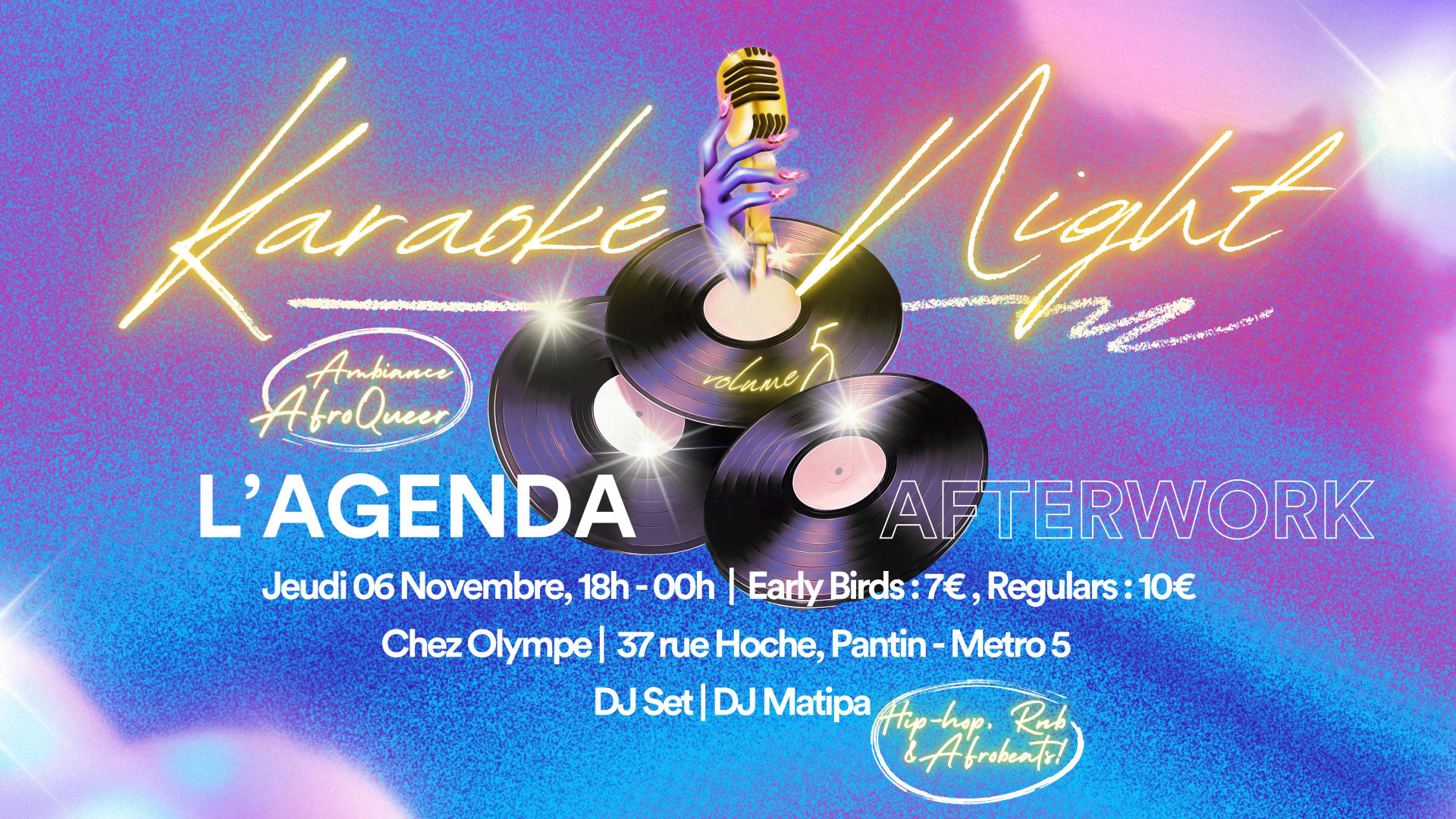 L'agenda Afterwork - Karaoke Night
